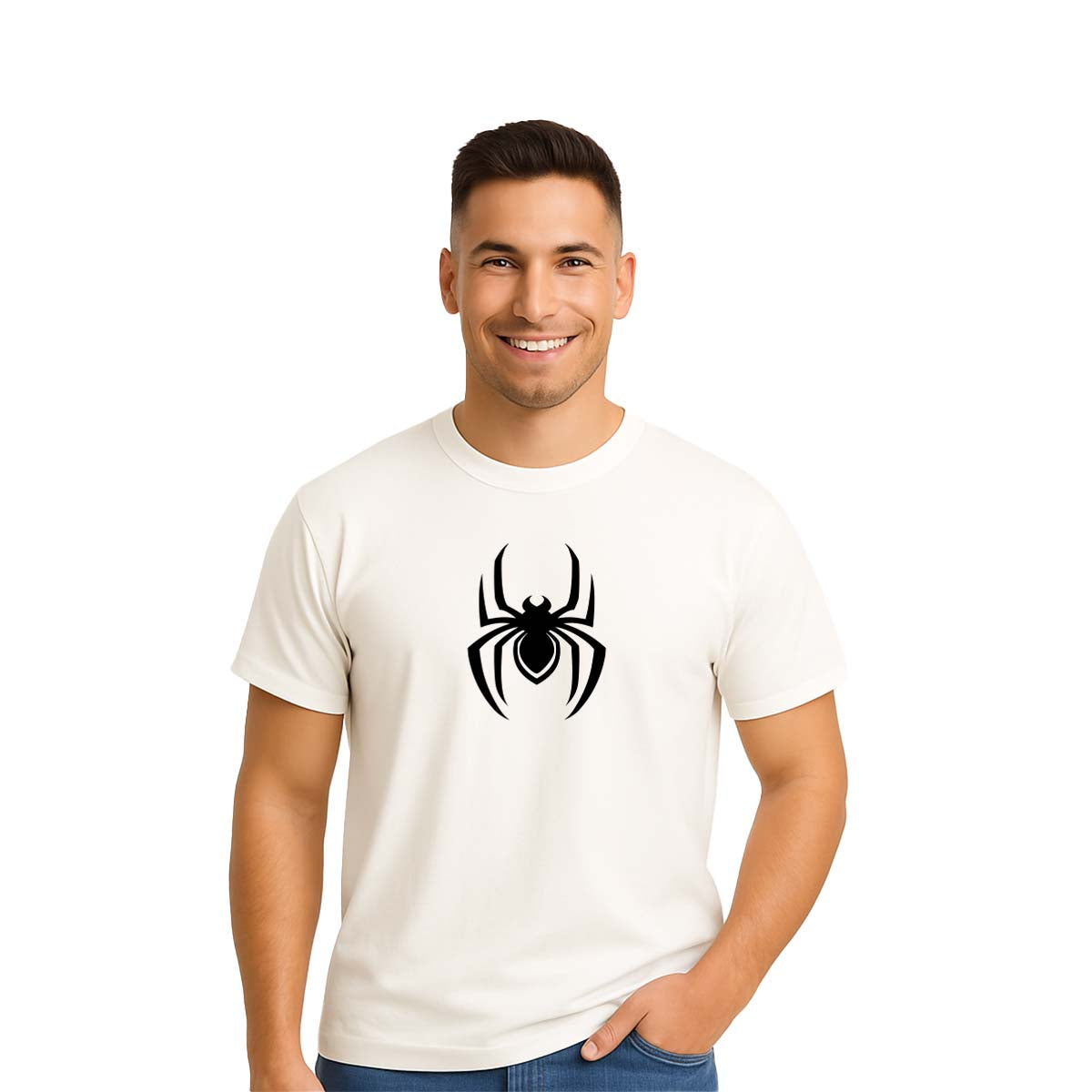 Playera Spider-Man Hombre Mujer Blanco Disney Original Miles Morales - Fan Army