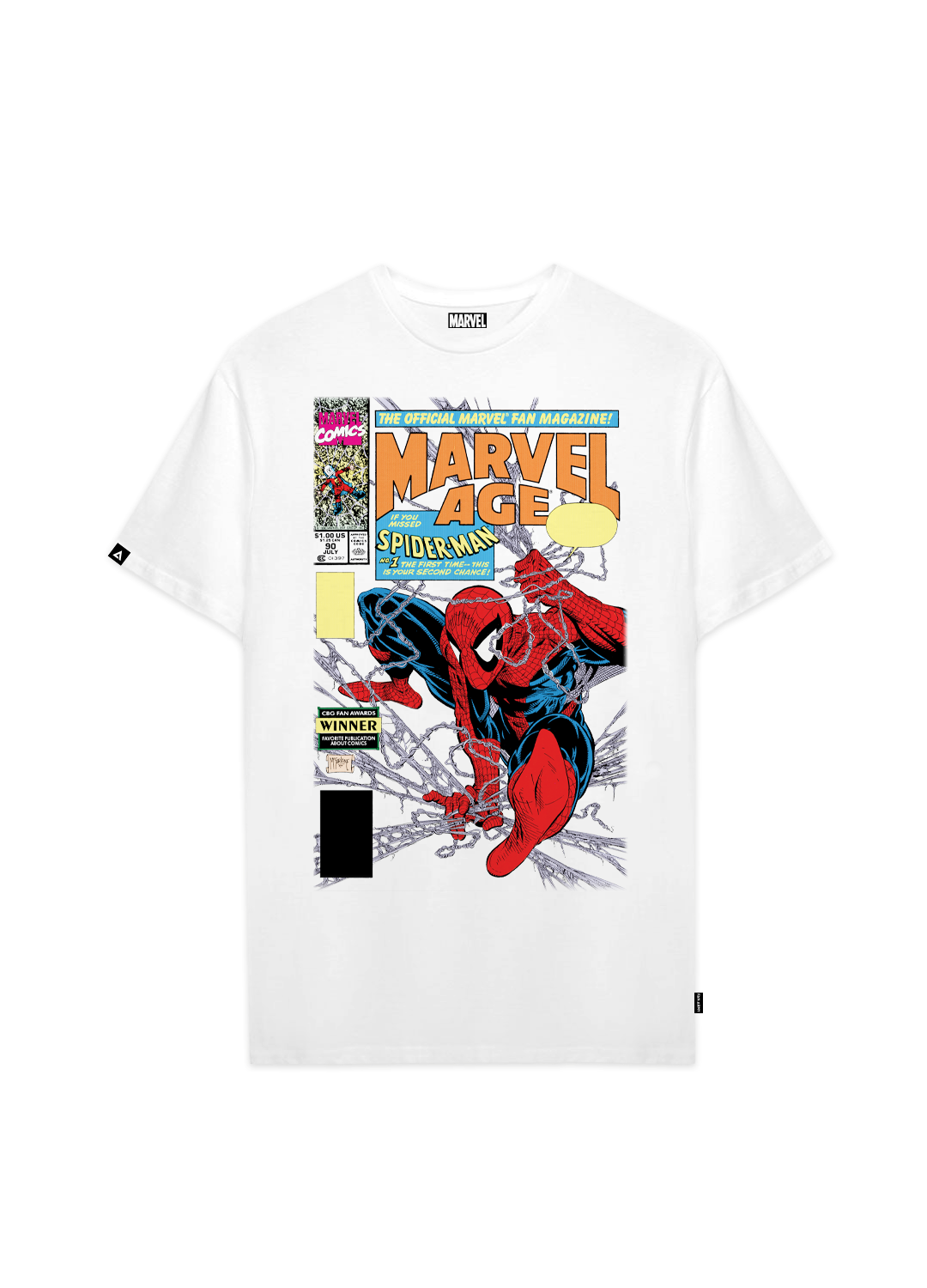 Playera Spider-Man Hombre Mujer Blanco Disney MARVEL Original Marvel Age