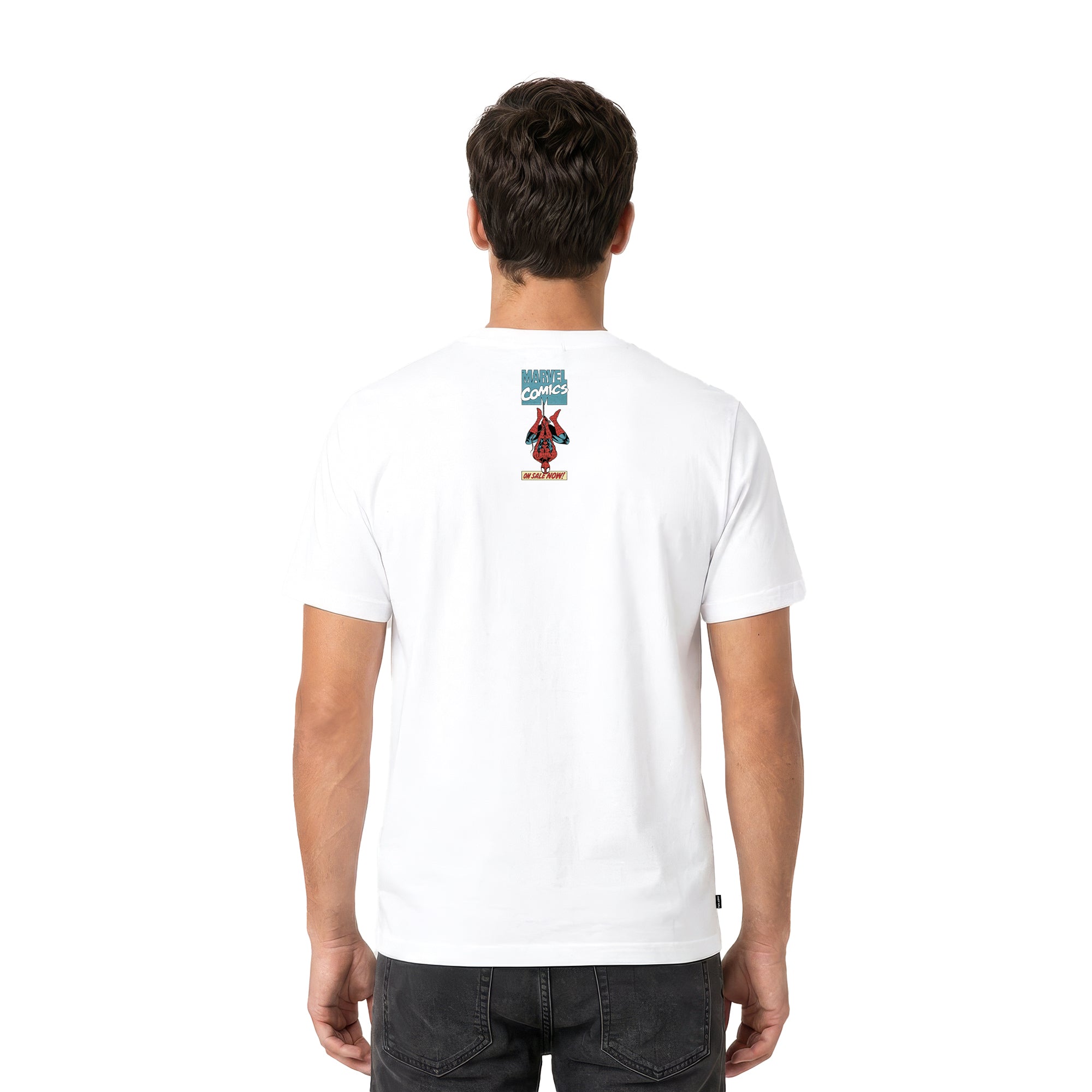 Playera Spider-Man Hombre Mujer Blanco Disney MARVEL Original Marvel Age