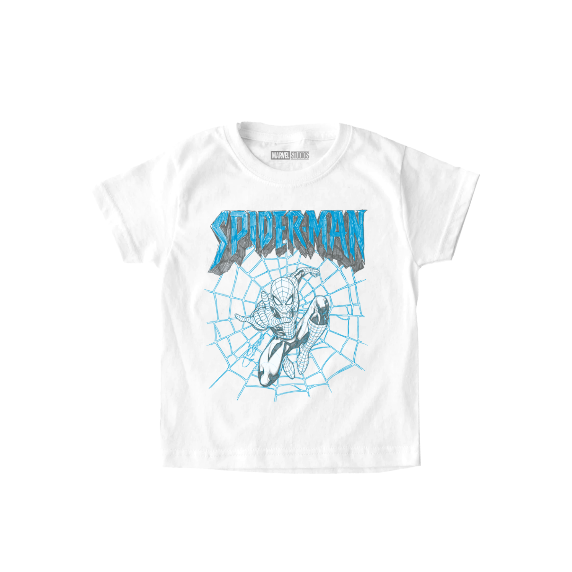 Playera Niño Spider-Man niño Blanco Disney MARVEL Original Sketch Niño - Fan Army