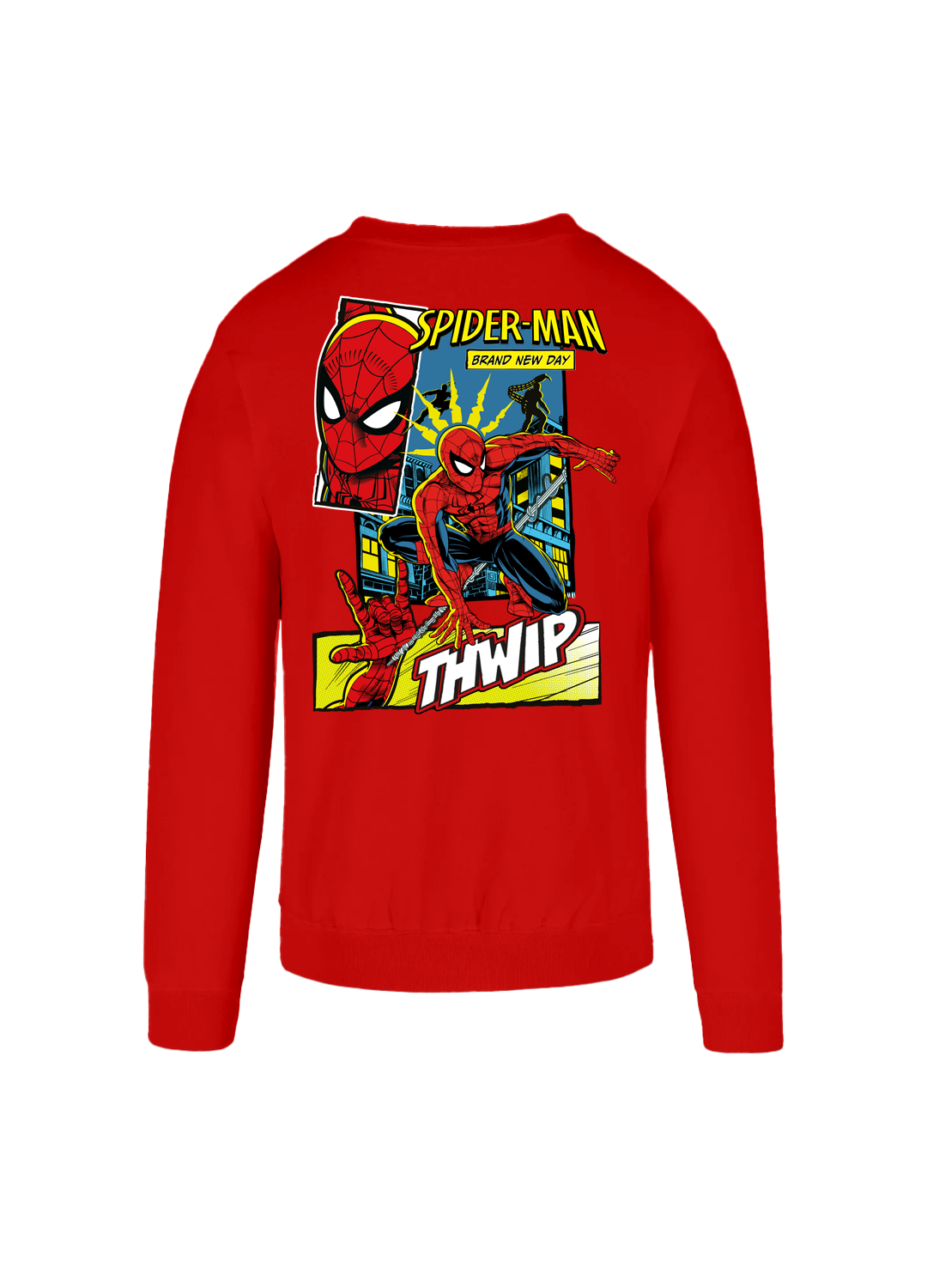 Sudadera Spider-Man Hombre Mujer Rojo Disney MARVEL Original Thwip - Fan Army