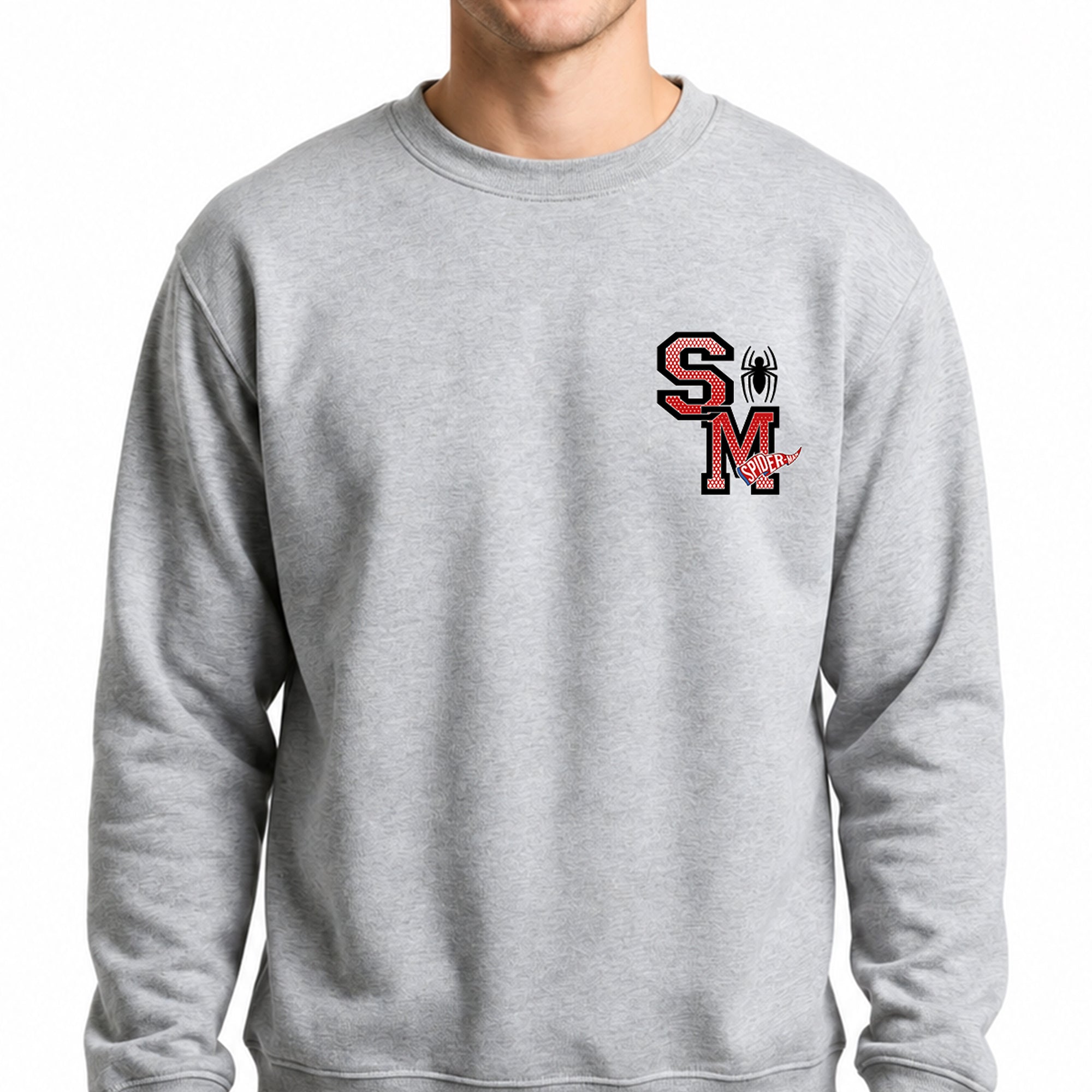 Sudadera Spider-Man Hombre Mujer Gris Disney MARVEL Original Peter Parker