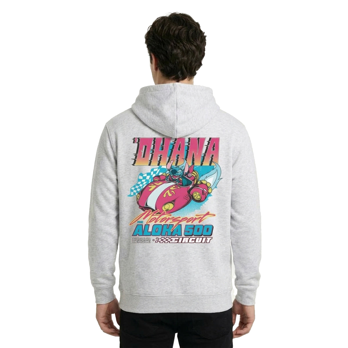 Hoodie Stitch Hombre Mujer Gris Disney Pixar Original Ohana 626