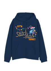 Hoodie Stitch Navidad Hombre Mujer Azul Marino Disney Original Stitch-mas - Fan Army