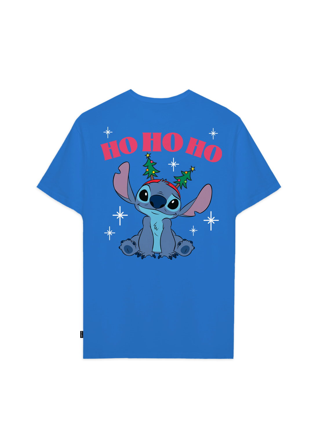 Playera Stitch Navidad Hombre Mujer Azul Rey Disney Original Merry & Bright Stitch - Fan Army
