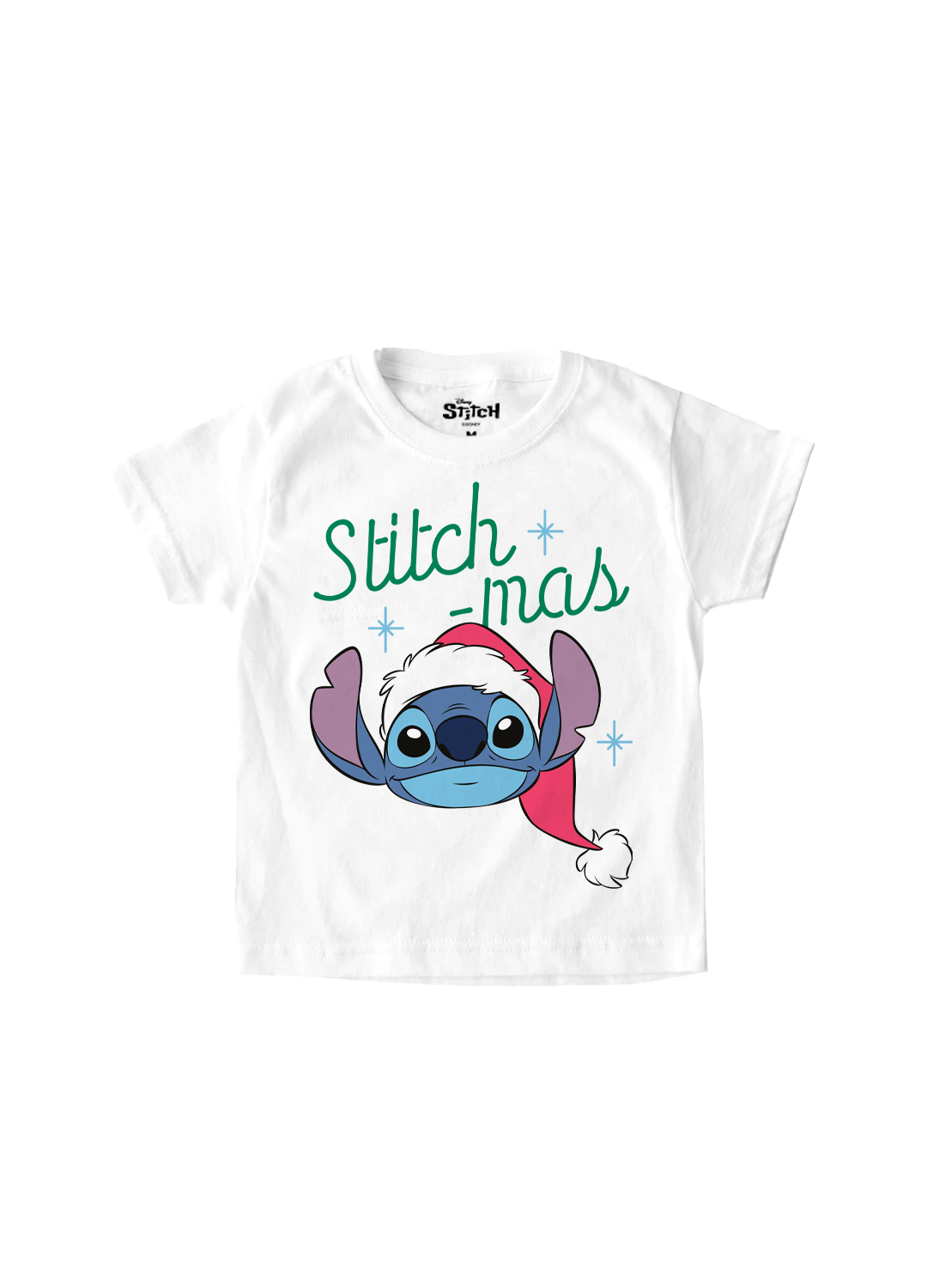 Playera Niño Stitch Navidad Niño Niña Blanco Disney Original Stitch-mas - Fan Army