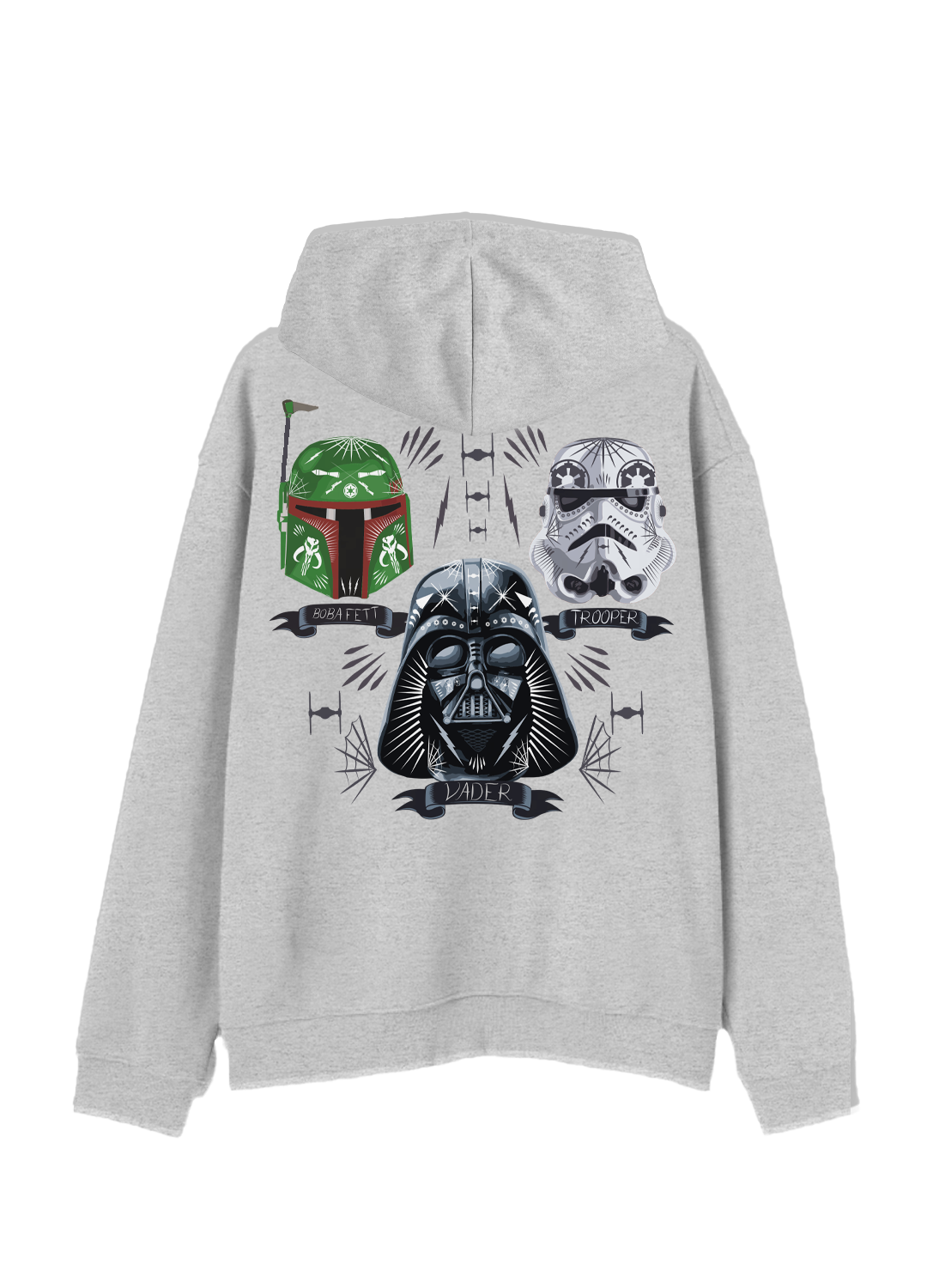 Hoodie Disney Halloween Hombre Mujer Gris Disney Original Star Wars Halloween