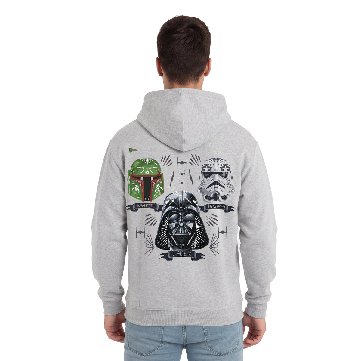 Hoodie Disney Halloween Hombre Mujer Gris Disney Original Star Wars Halloween