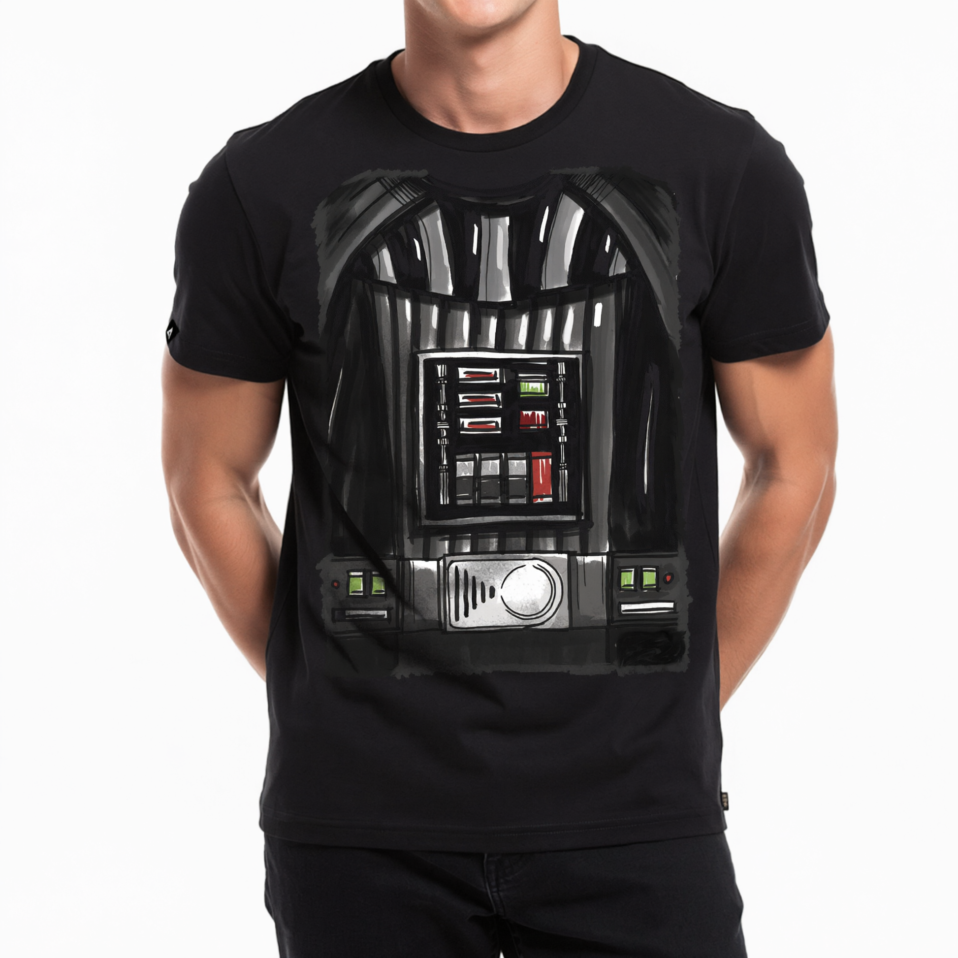 Playera Star Wars Hombre Mujer Negro Disney Original Torso Darth Vader - Fan Army