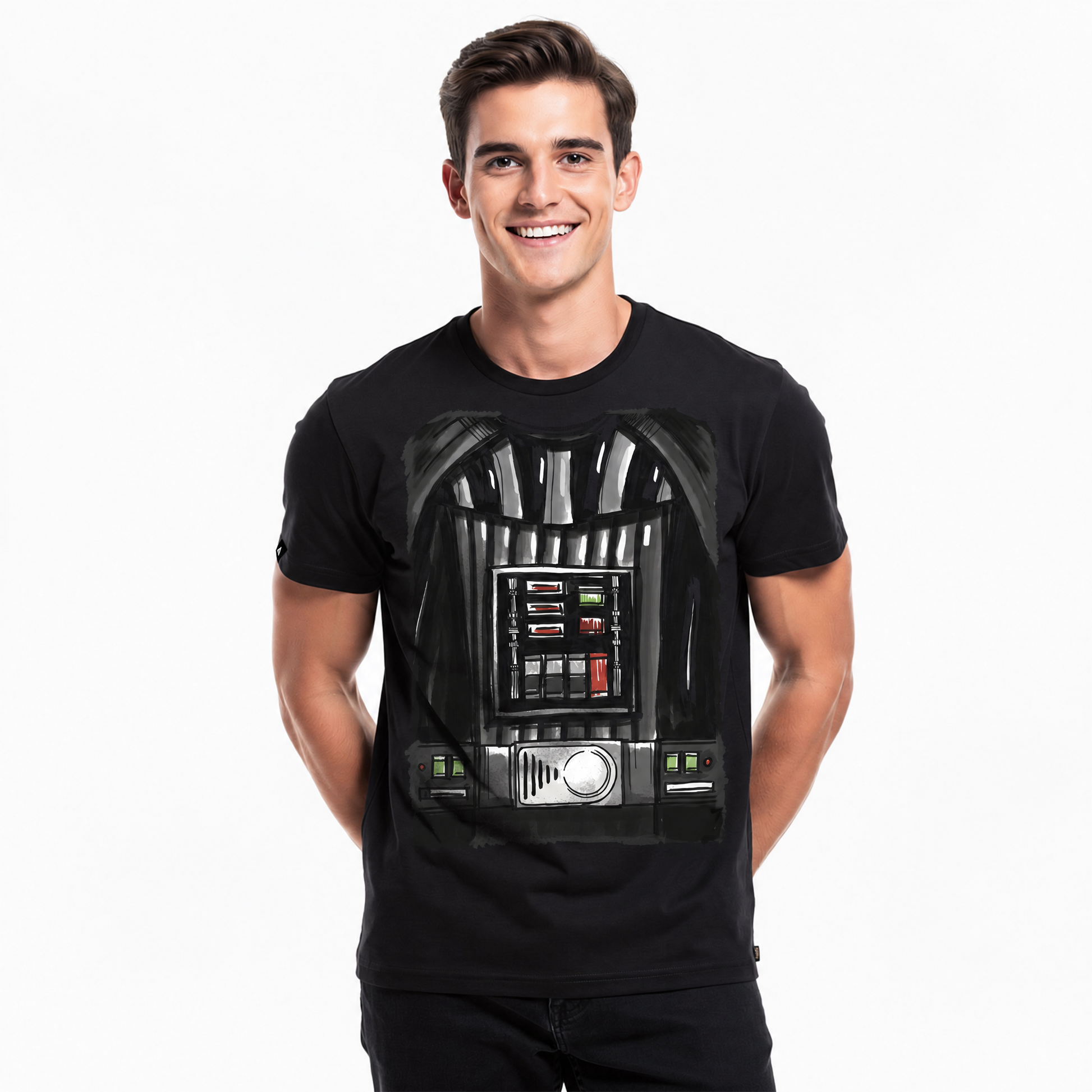 Playera Star Wars Hombre Mujer Negro Disney Original Torso Darth Vader - Fan Army