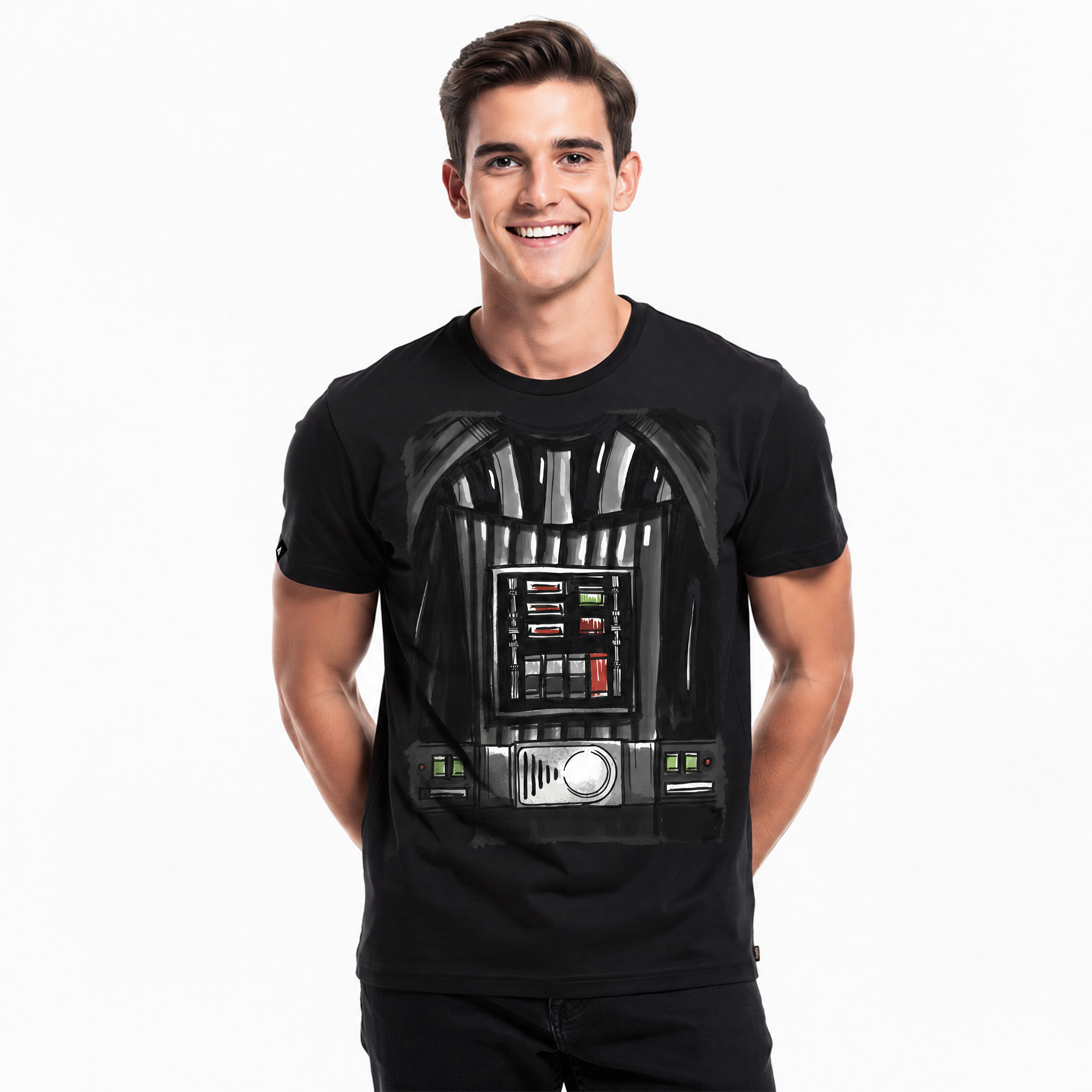 Playera Star Wars Hombre Mujer Negro Disney Original Torso Darth Vader - Fan Army