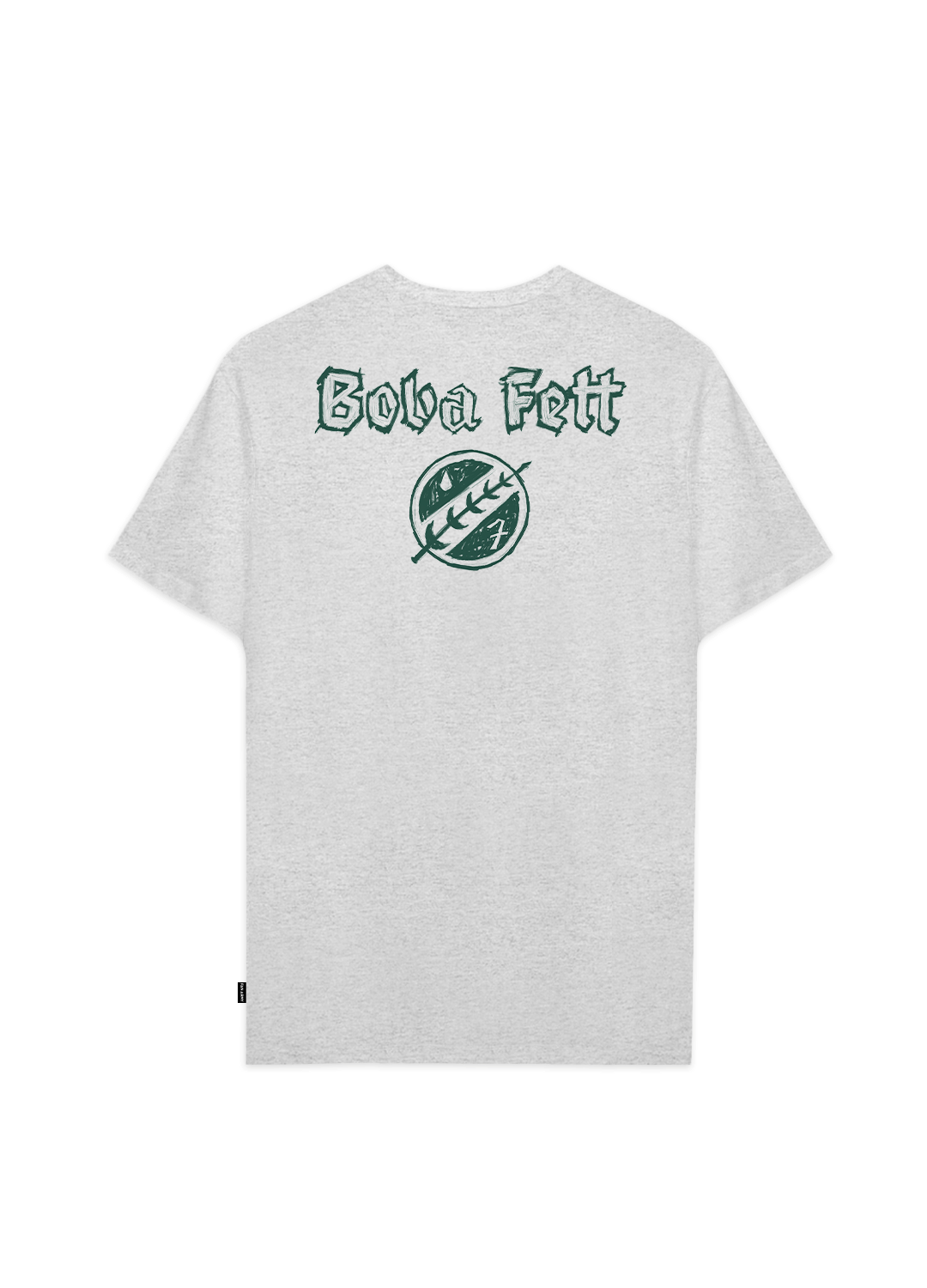 Playera Star Wars Hombre Mujer Gris Disney Original Torso Boba Fett - Fan Army