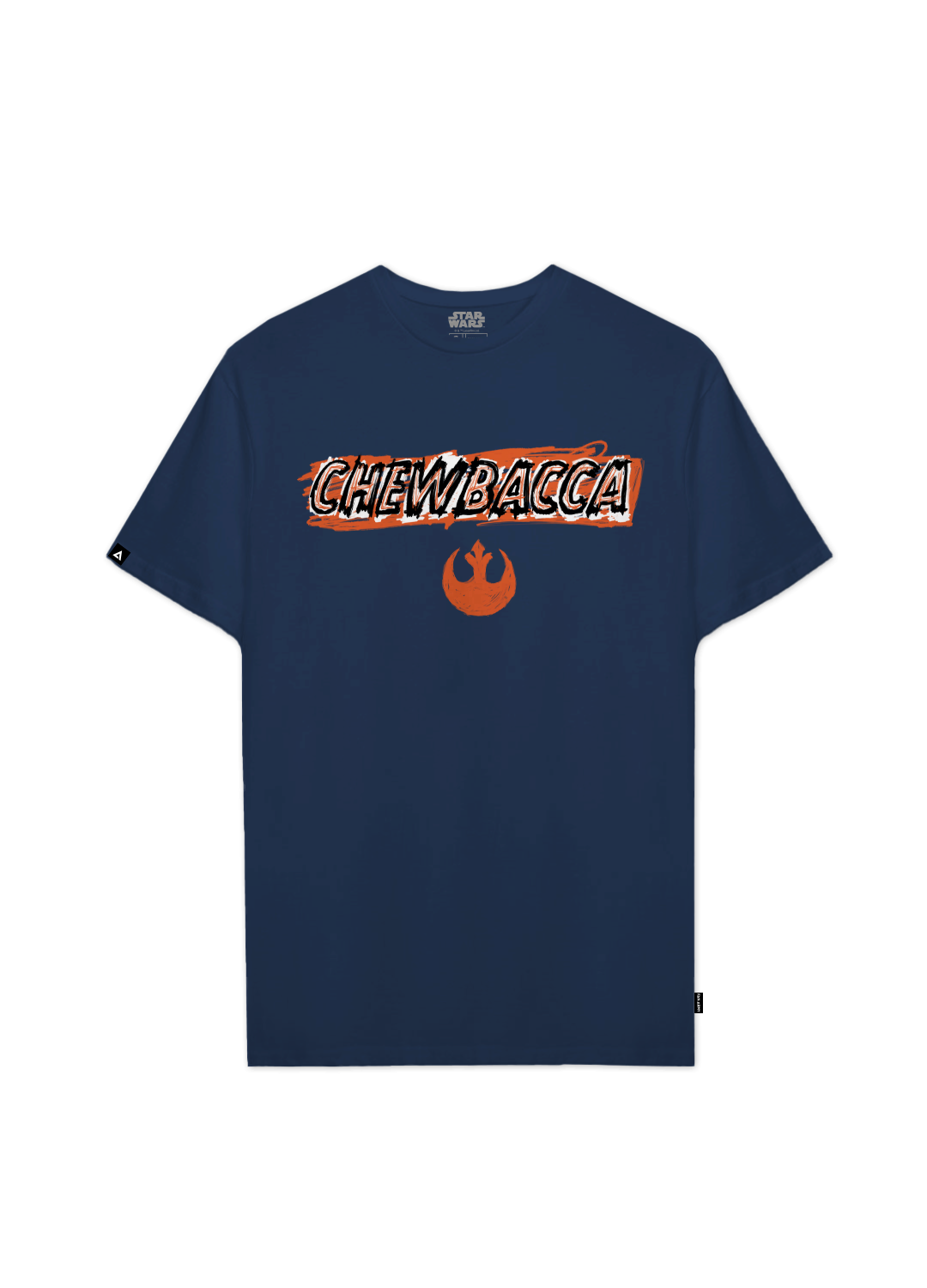 Playera Star Wars Hombre Mujer Azul Marino Disney Original Chewbacca Sketch - Fan Army