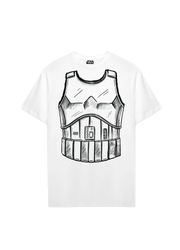 Playera Star Wars Hombre Mujer Blanco Disney Original Torso Storm Trooper - Fan Army