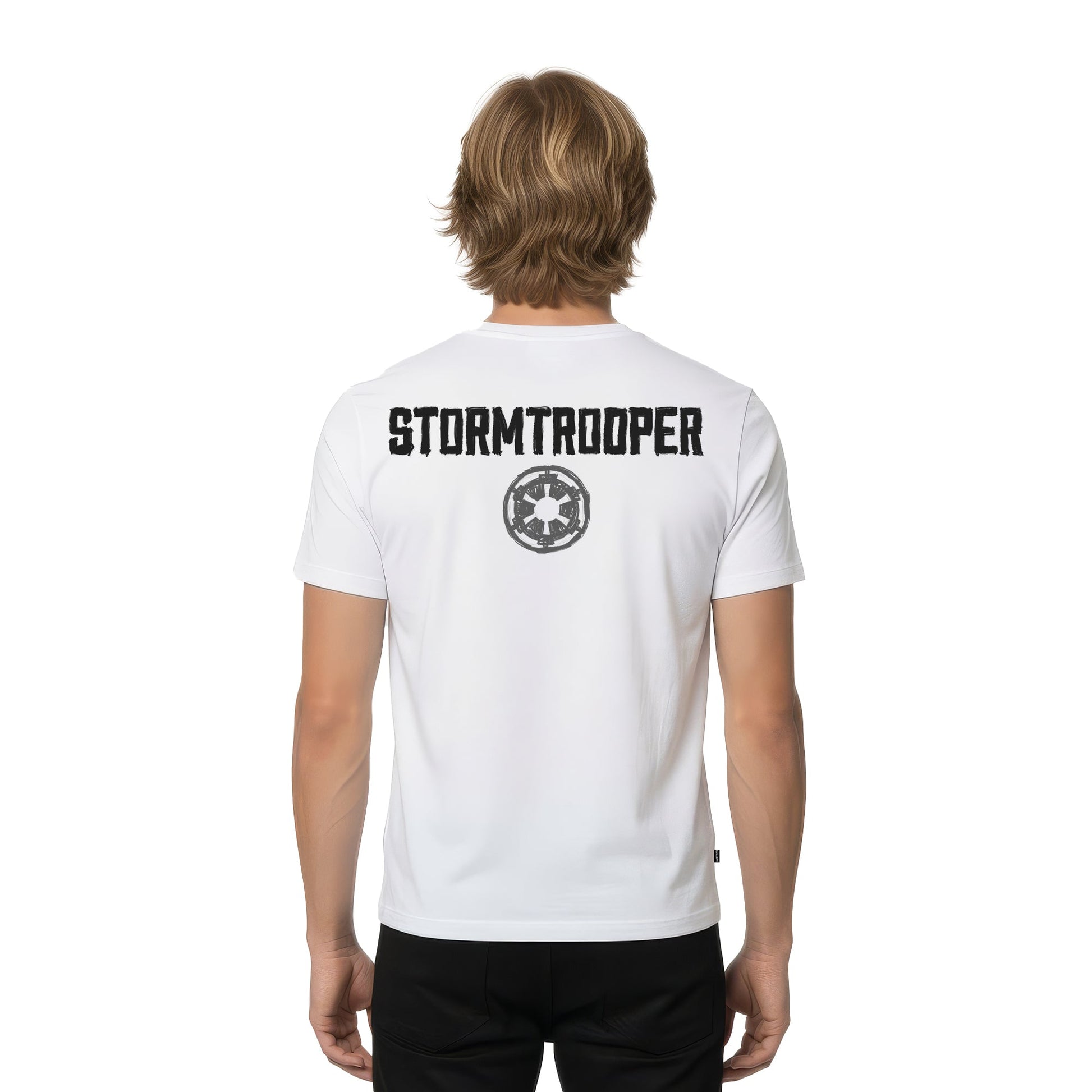 Playera Star Wars Hombre Mujer Blanco Disney Original Torso Storm Trooper - Fan Army