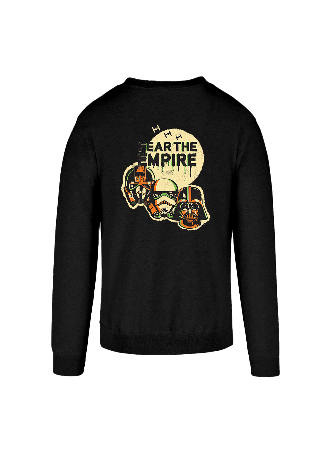 Sudadera Star Wars Hombre Mujer Blanco Disney Original Fear The Empire