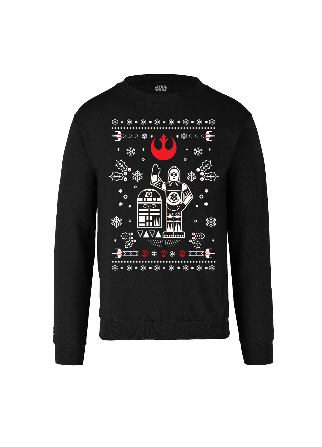 Sudadera Star Wars Navidad Hombre Mujer Arena Disney Original R2D2 & C-3PO - Fan Army