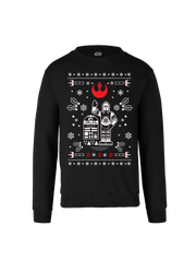 Sudadera Star Wars Navidad Hombre Mujer Arena Disney Original R2D2 & C-3PO - Fan Army