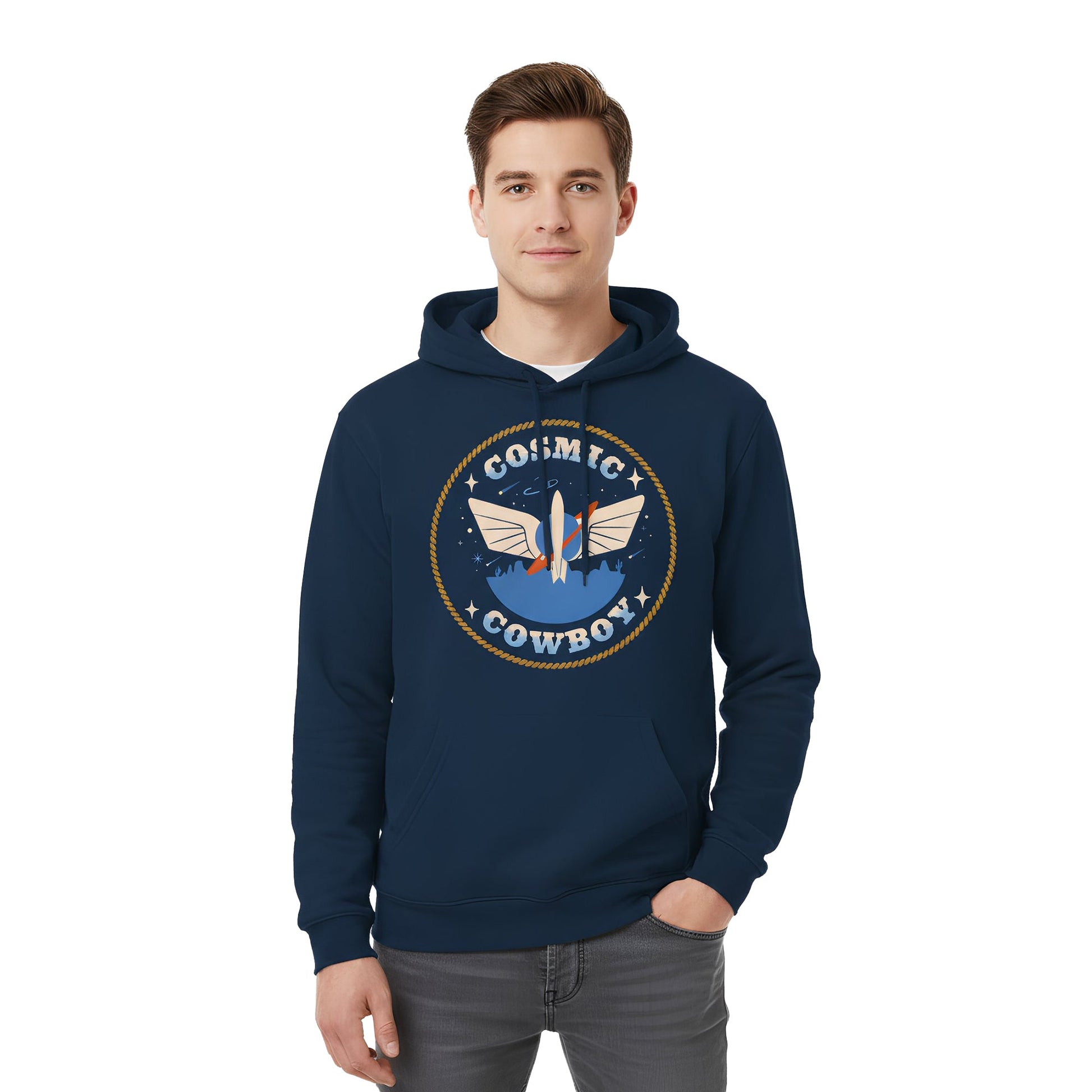 Hoodie Toy Story Hombre Mujer Azul Marino Disney Pixar Original Cosmic Cowboy - Fan Army