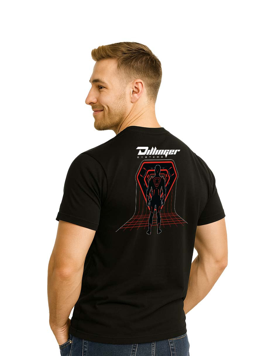 Playera TRON Hombre Mujer Negro Disney Original Dillinger - Fan Army