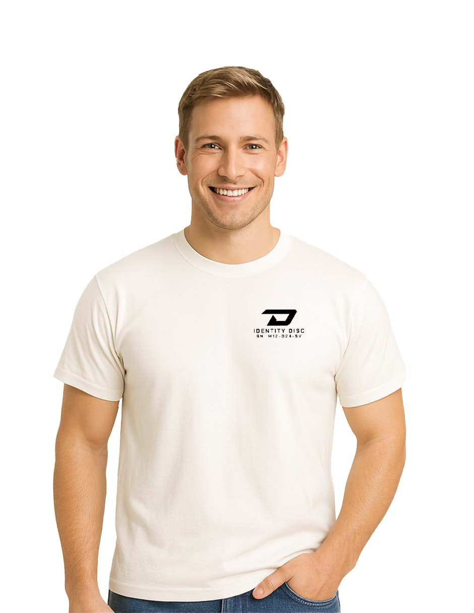 Playera TRON Hombre Mujer Blanco Disney Original Identity Disc - Fan Army