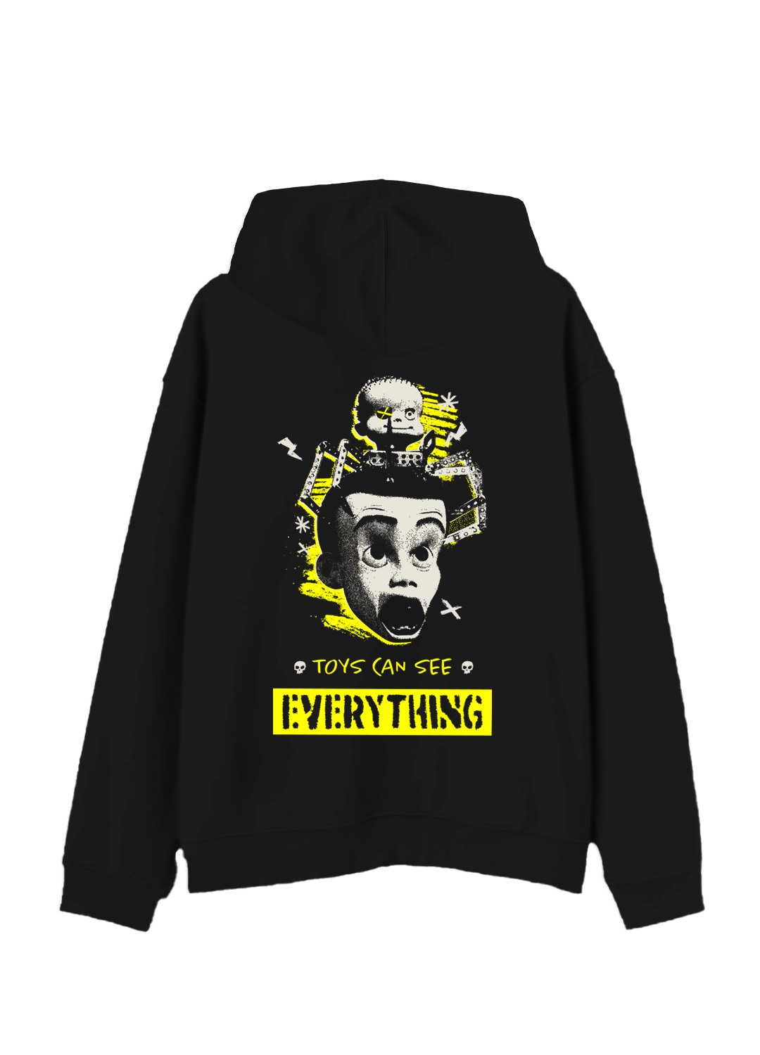 Hoodie Toy Story Hombre Mujer Negro Disney Pixar Original Play Nice
