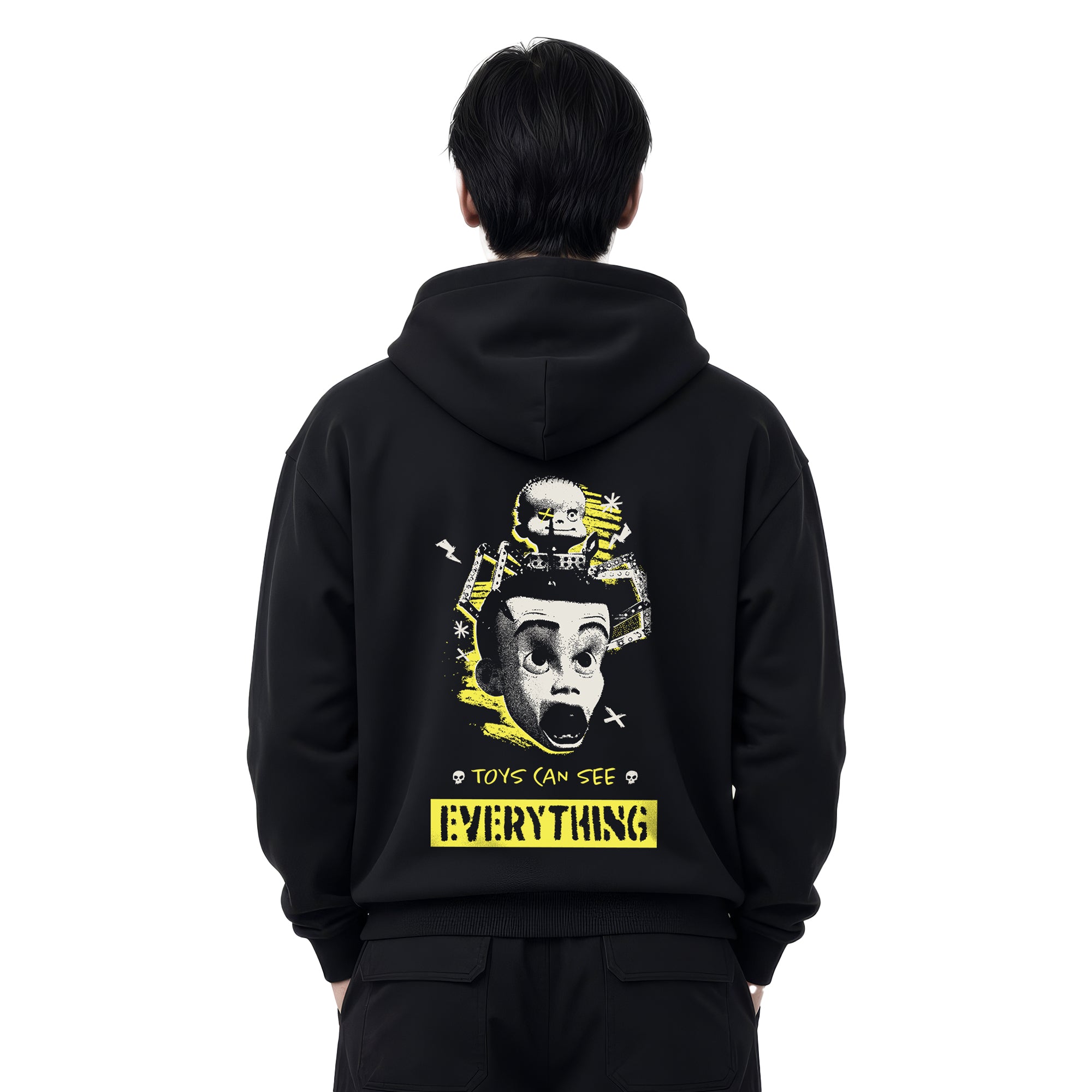 Hoodie Toy Story Hombre Mujer Negro Disney Pixar Original Play Nice