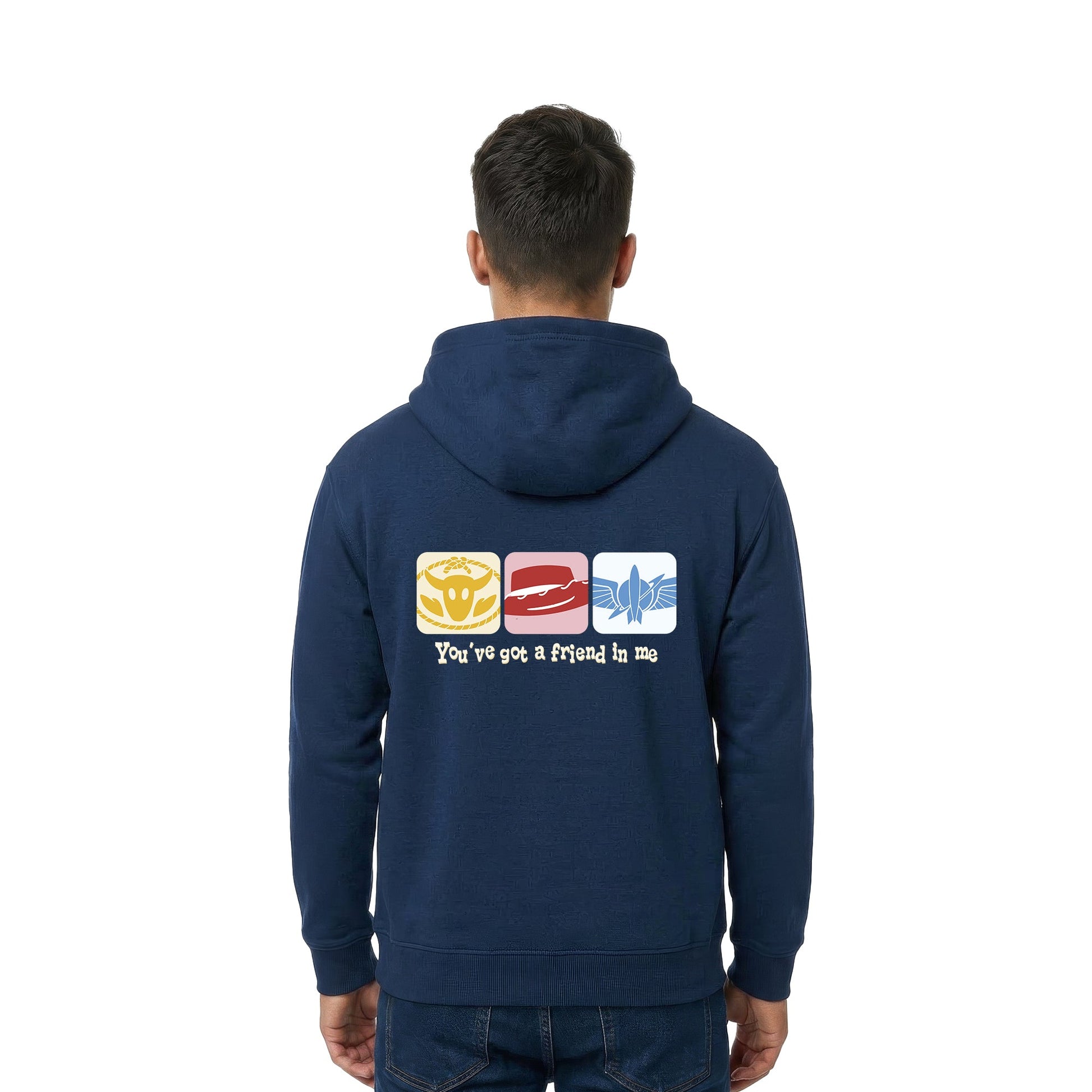 Hoodie Toy Story Hombre Mujer Azul Marino Disney Pixar Original You´ve got a friend - Fan Army