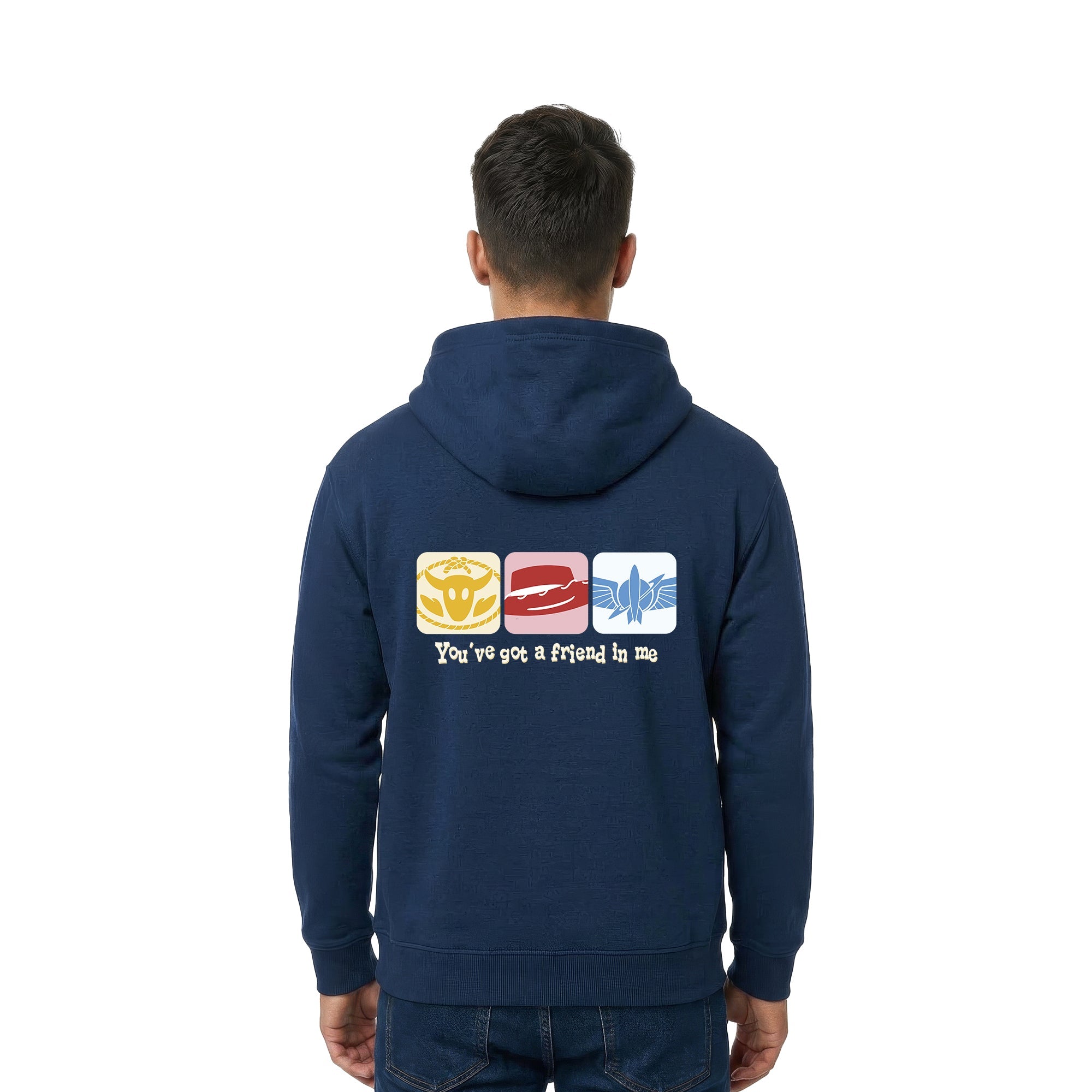 Hoodie Toy Story Hombre Mujer Azul Marino Disney Pixar Original You´ve got a friend - Fan Army