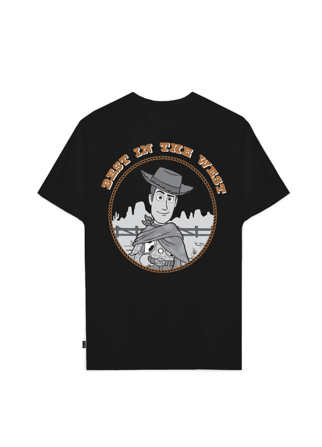 Playera Toy Story Hombre Mujer Negro Disney Pixar Original Best in the West - Fan Army
