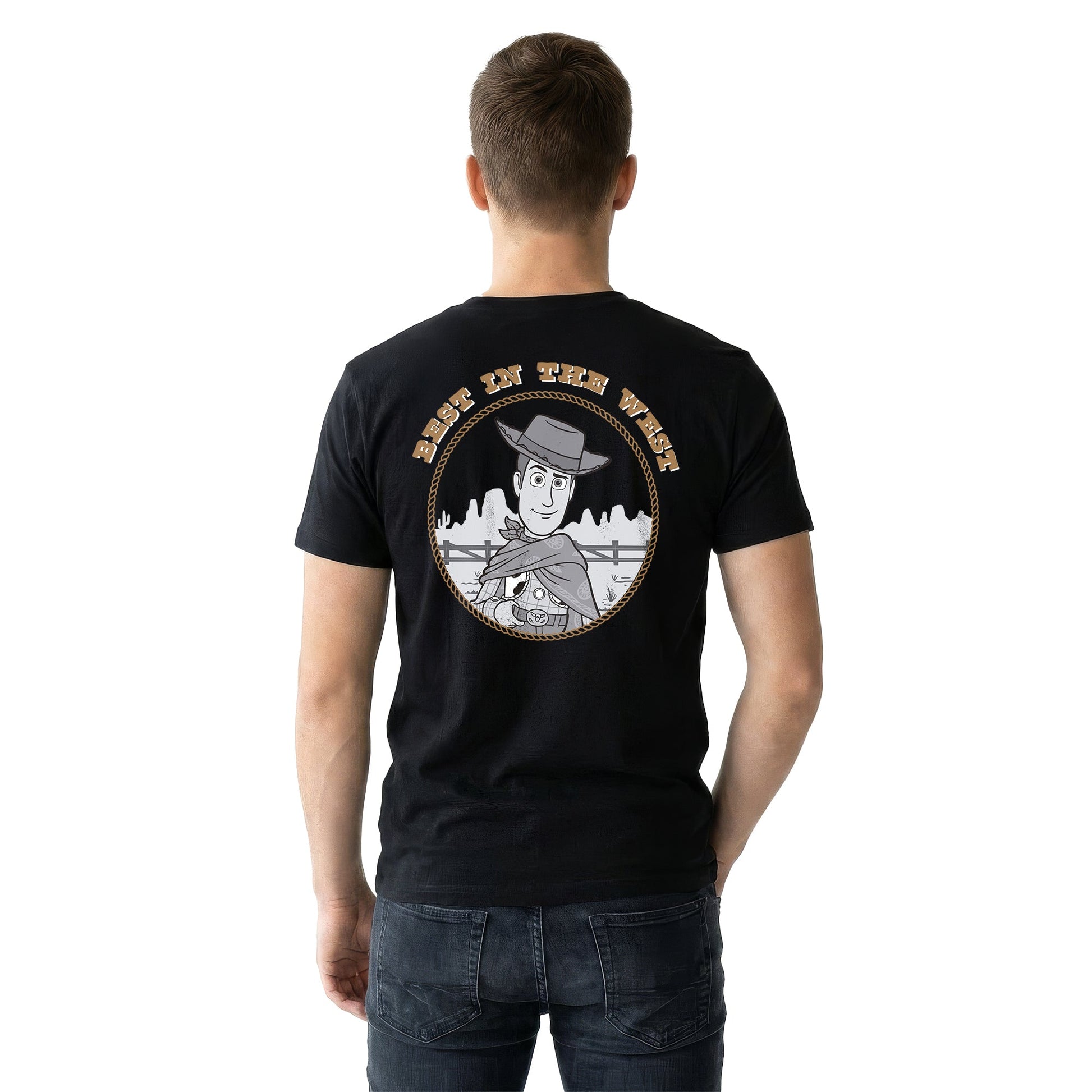 Playera Toy Story Hombre Mujer Negro Disney Pixar Original Best in the West - Fan Army