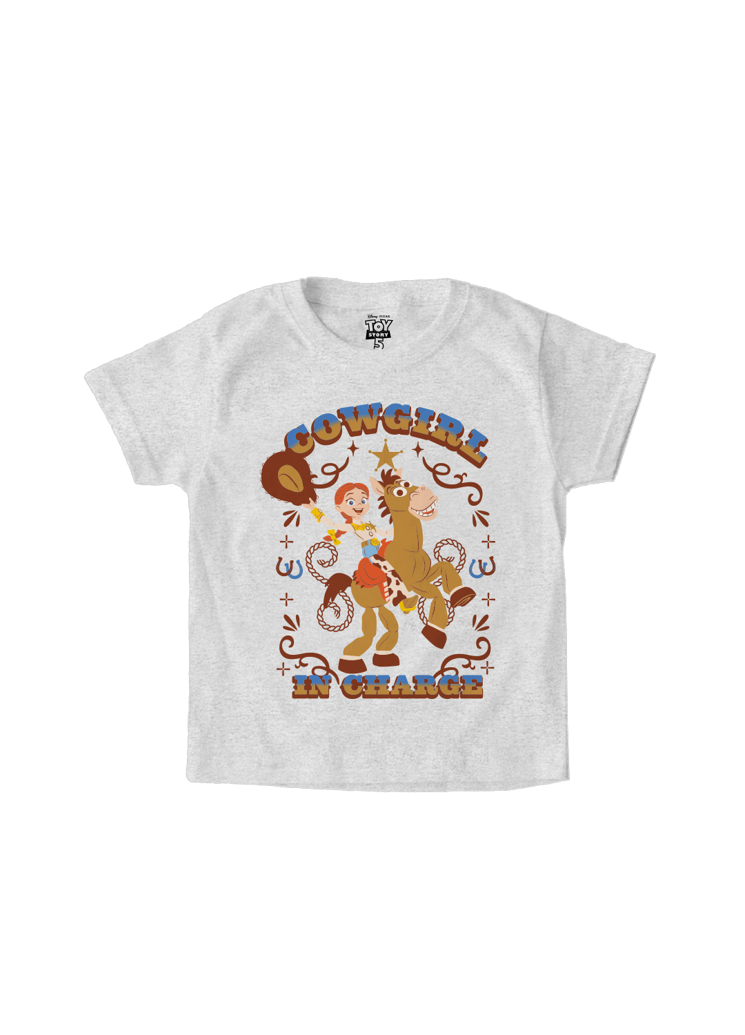 Playera Niño Toy Story Niño Niña Gris Disney Pixar Original Cowgirl - Fan Army