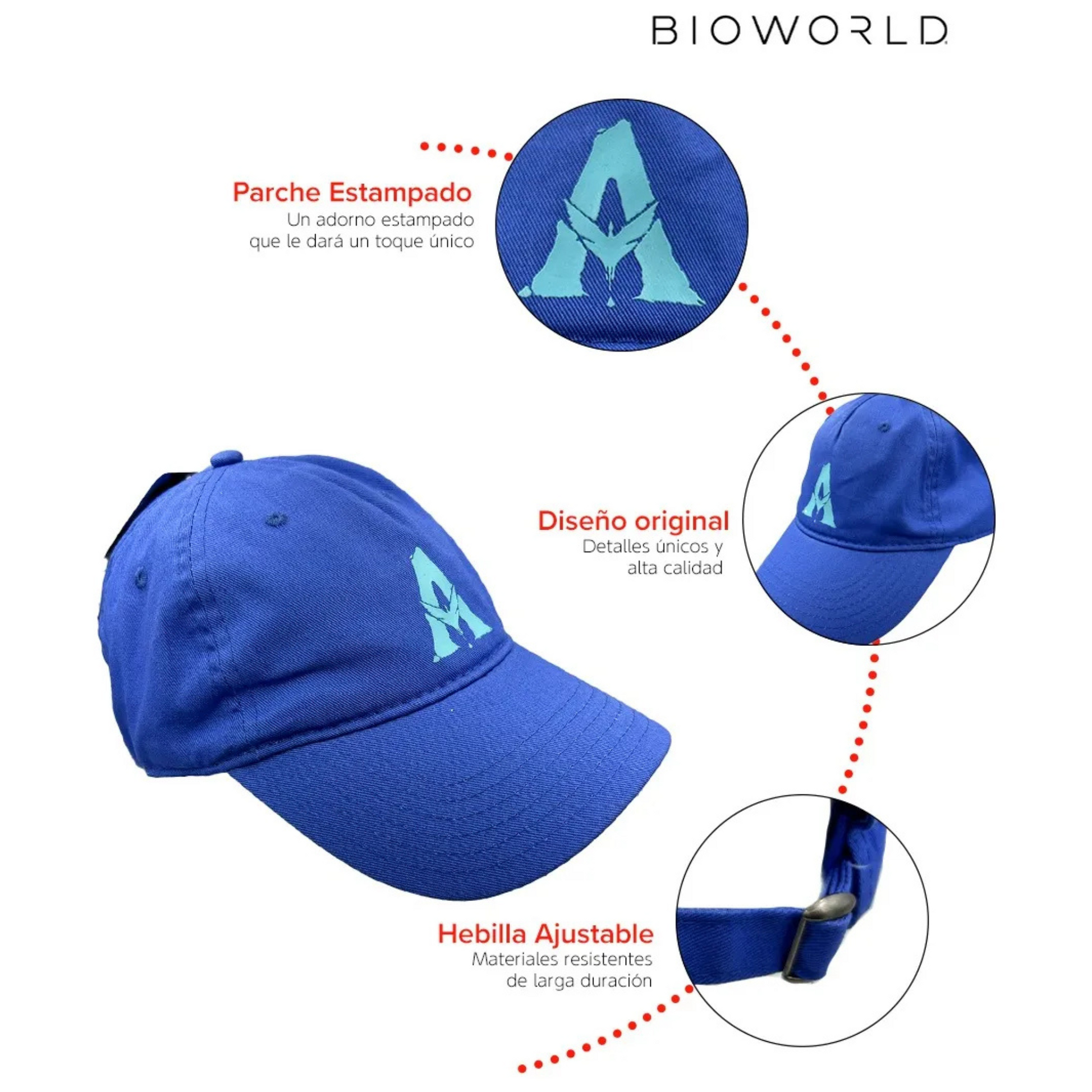 Avatar Gorra Azul de Concept One con Logo Underwater Original, Producto Oficial - Fan Army