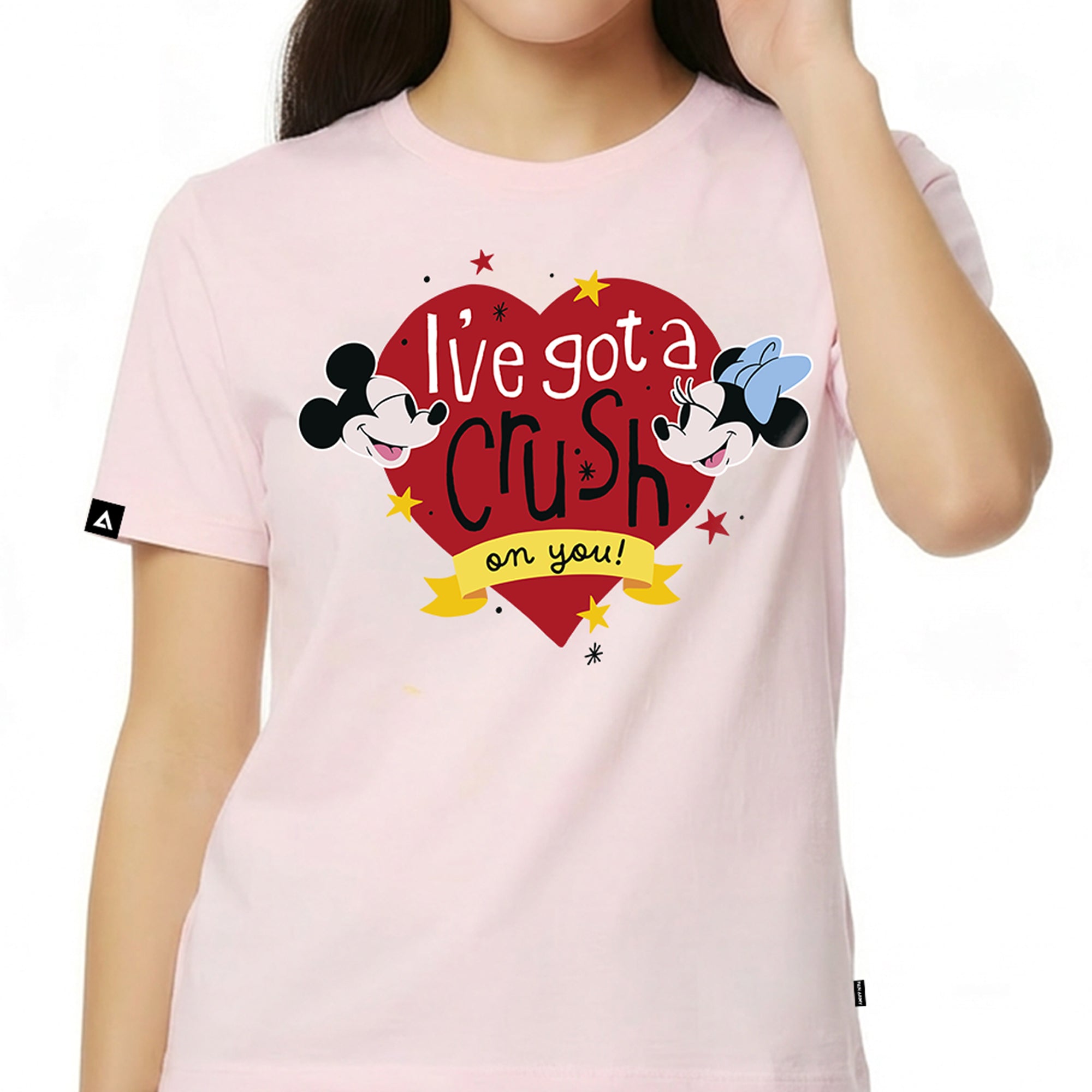 Playera Mickey Mouse Hombre Mujer Rosa Disney Original Crush