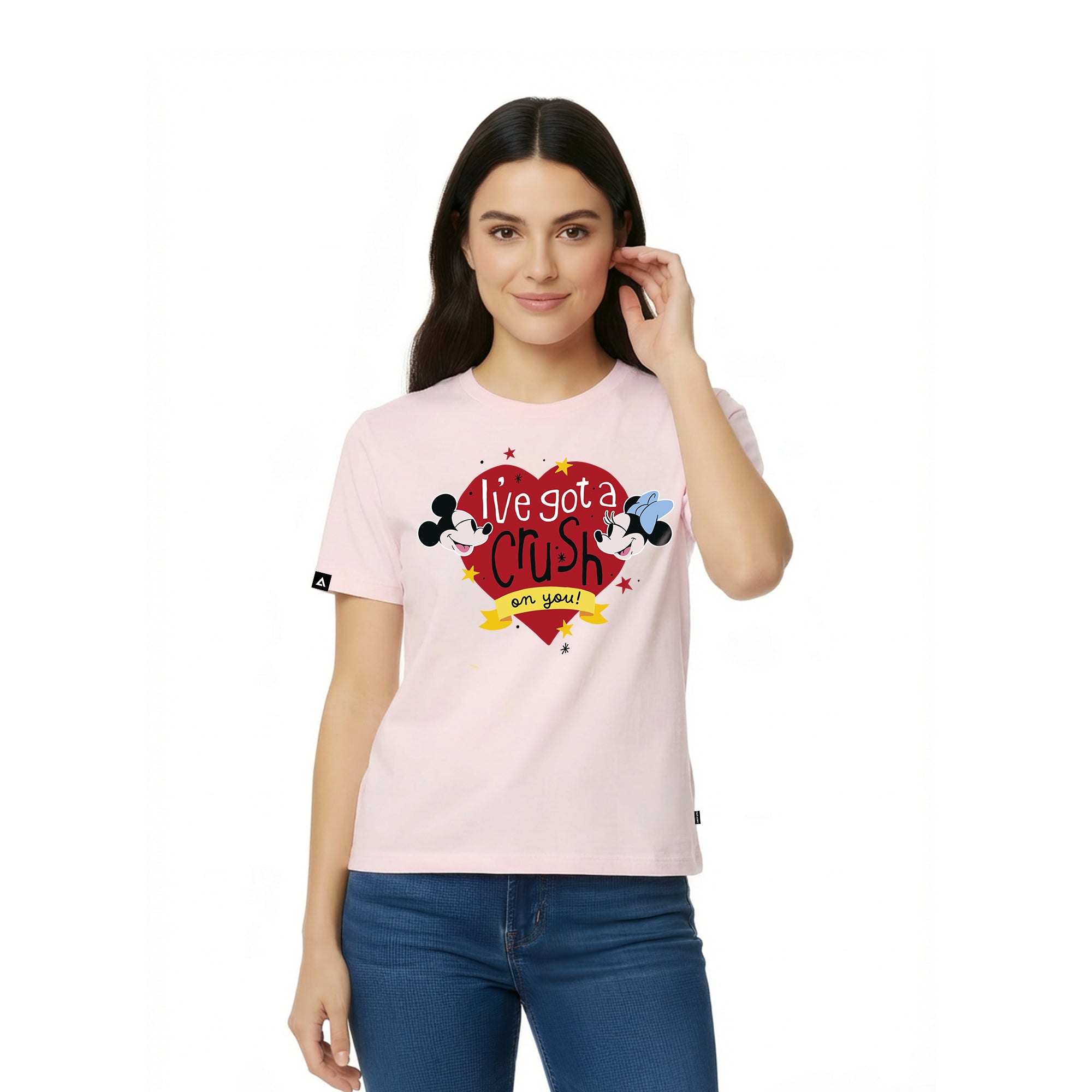 Playera Mickey Mouse Hombre Mujer Rosa Disney Original Crush