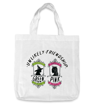 Tote Bag Wicked Green Pink