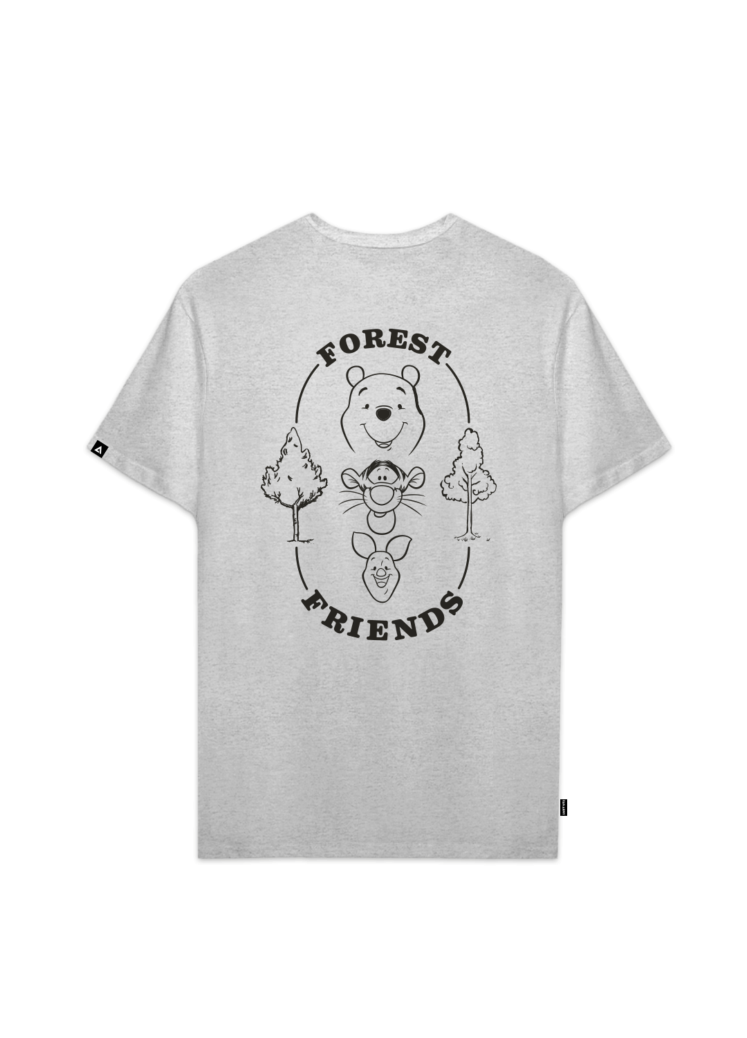 Playera Winnie the Pooh Hombre Mujer Gris Clásicos Disney Original Forest Friends - Fan Army
