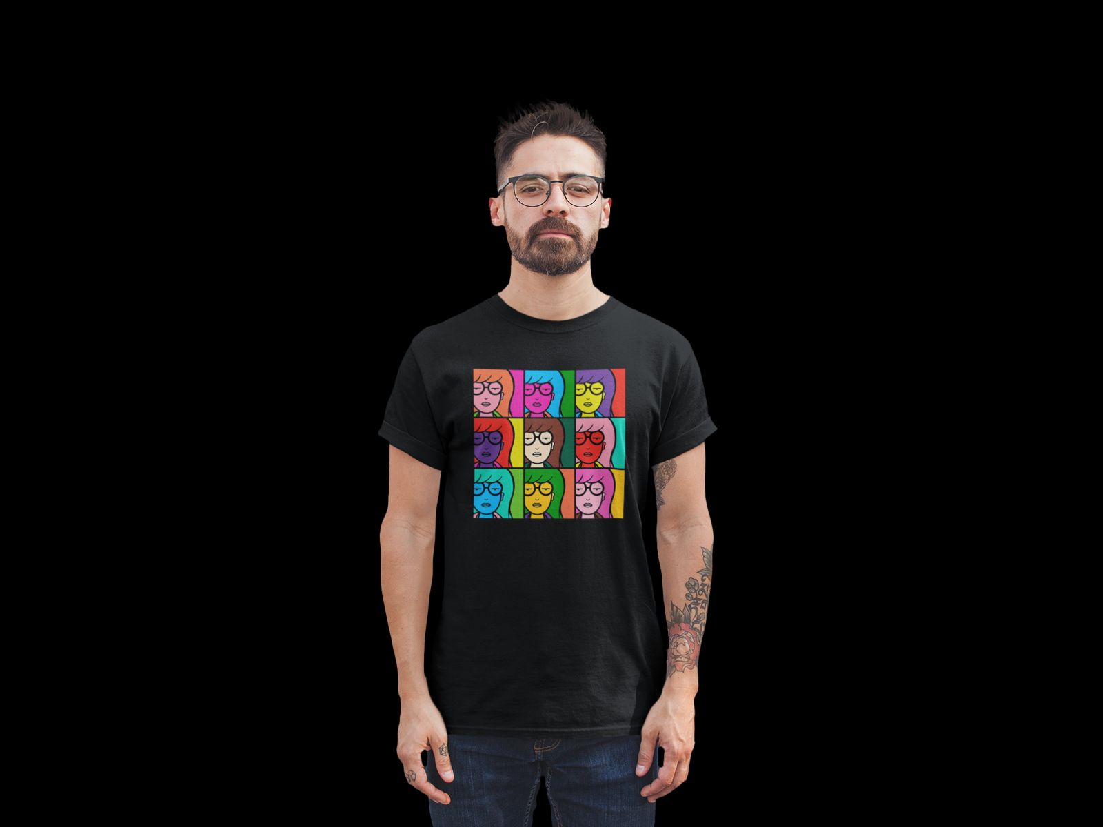 Playera Daria – Diseño Pop Art Multicolor | Estilo Retro - Fan Army