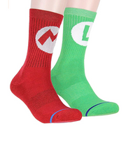 Set de Calcetas Super Mario Nintendo - Mario & Luigi - Fan Army