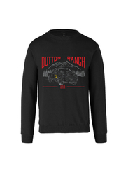 Sudadera Yellowstone Hombre Mujer Negro Paramount Original USA Made