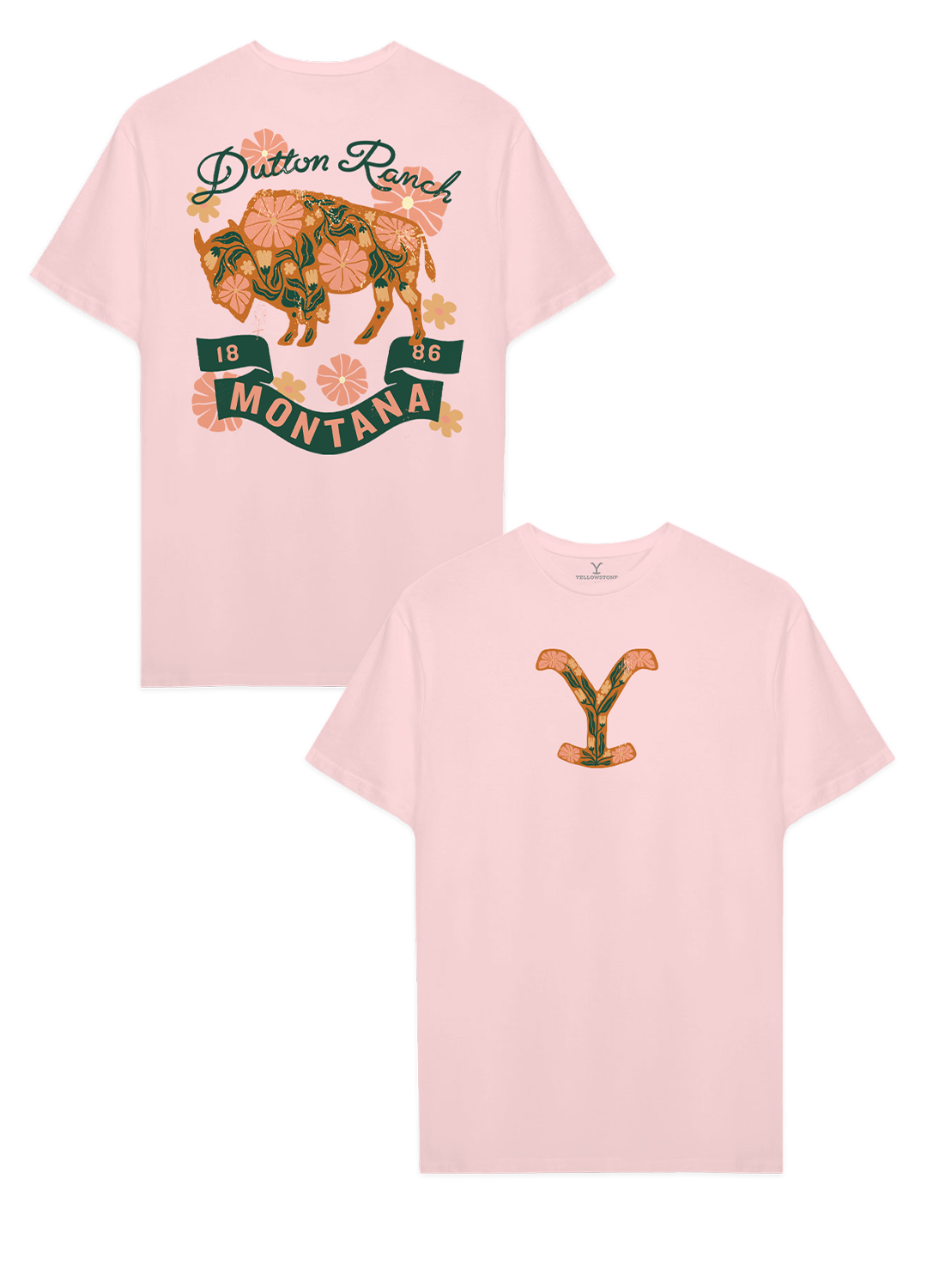 Playera De Yellowstone Para Hombre Mujer Original Montana Flowers - Fan Army