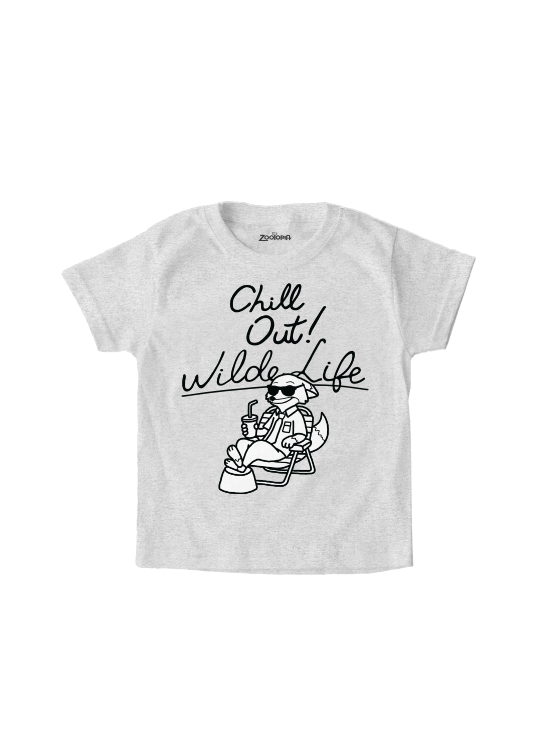 Playera Niño Zootopia Niño Niña Gris Disney Original Chill Out - Fan Army