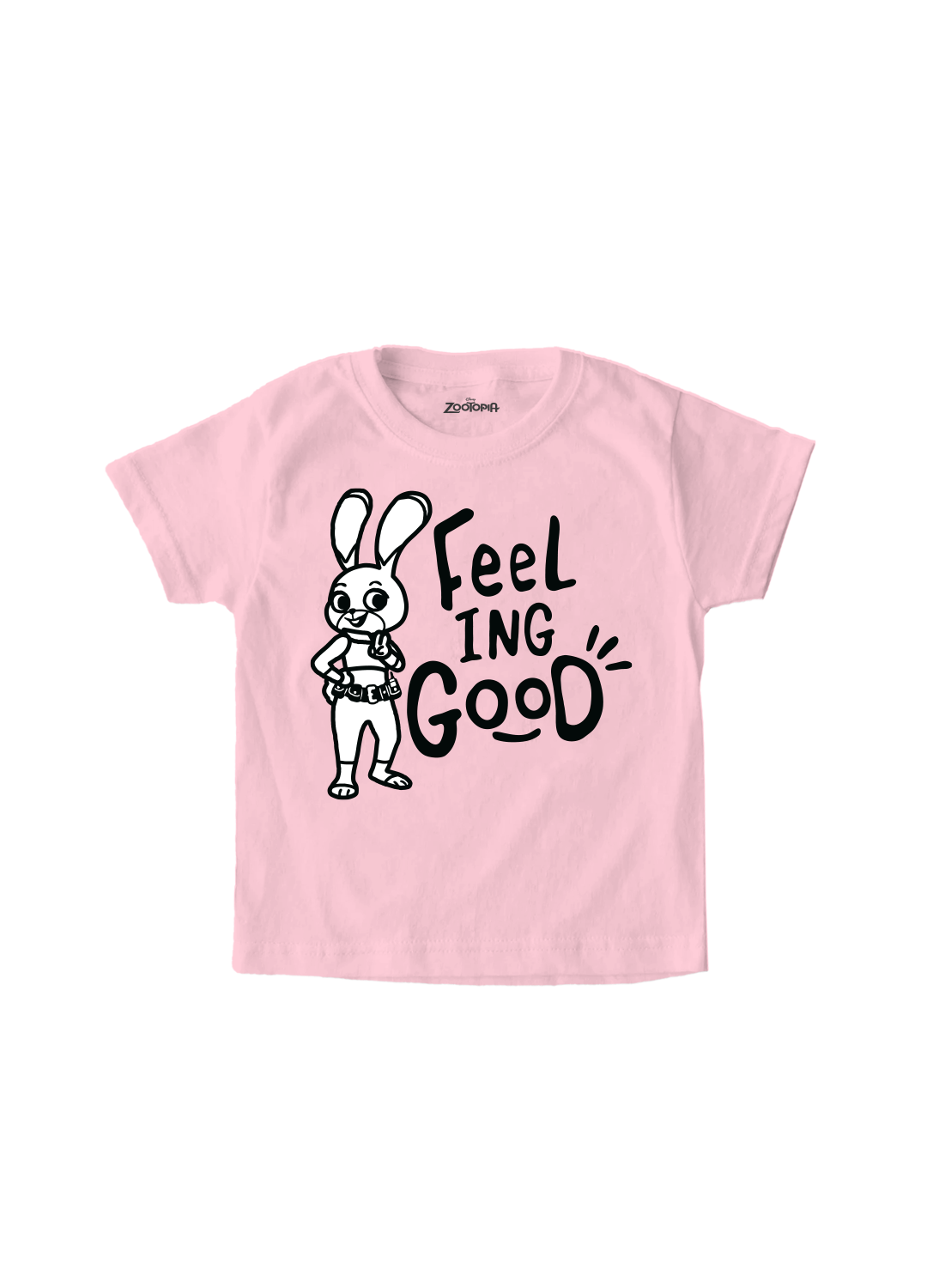 Playera Niño Zootopia Niño Niña Rosa Disney Original Feeling Good - Fan Army