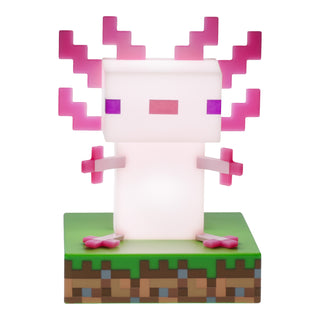 Lámpara Minecraft Icon Ajolote Luz de Noche Original