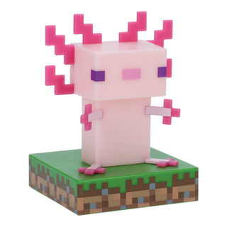 Lámpara Minecraft Icon Ajolote Luz de Noche Original
