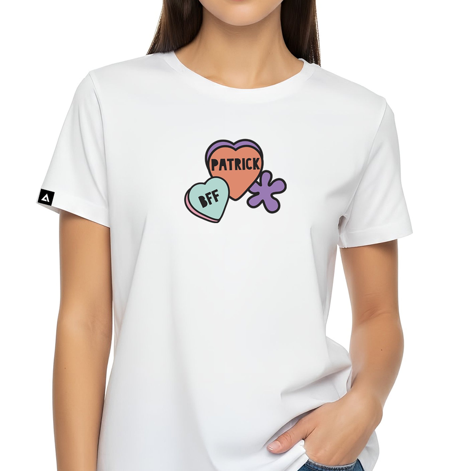 Playera Bob Esponja Hombre Mujer Blanco Valentines Patricio