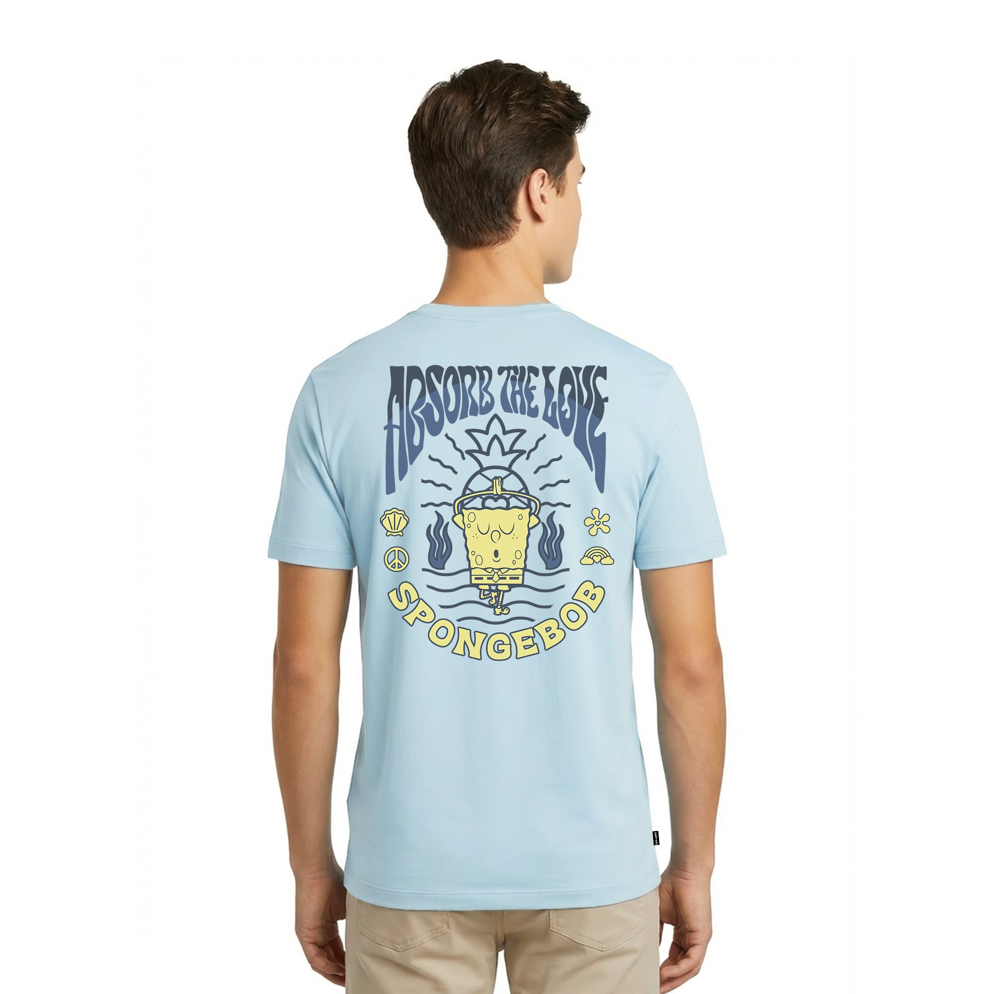 Playera Bob Esponja Hombre Mujer Azul Cielo Blissfully Unaware