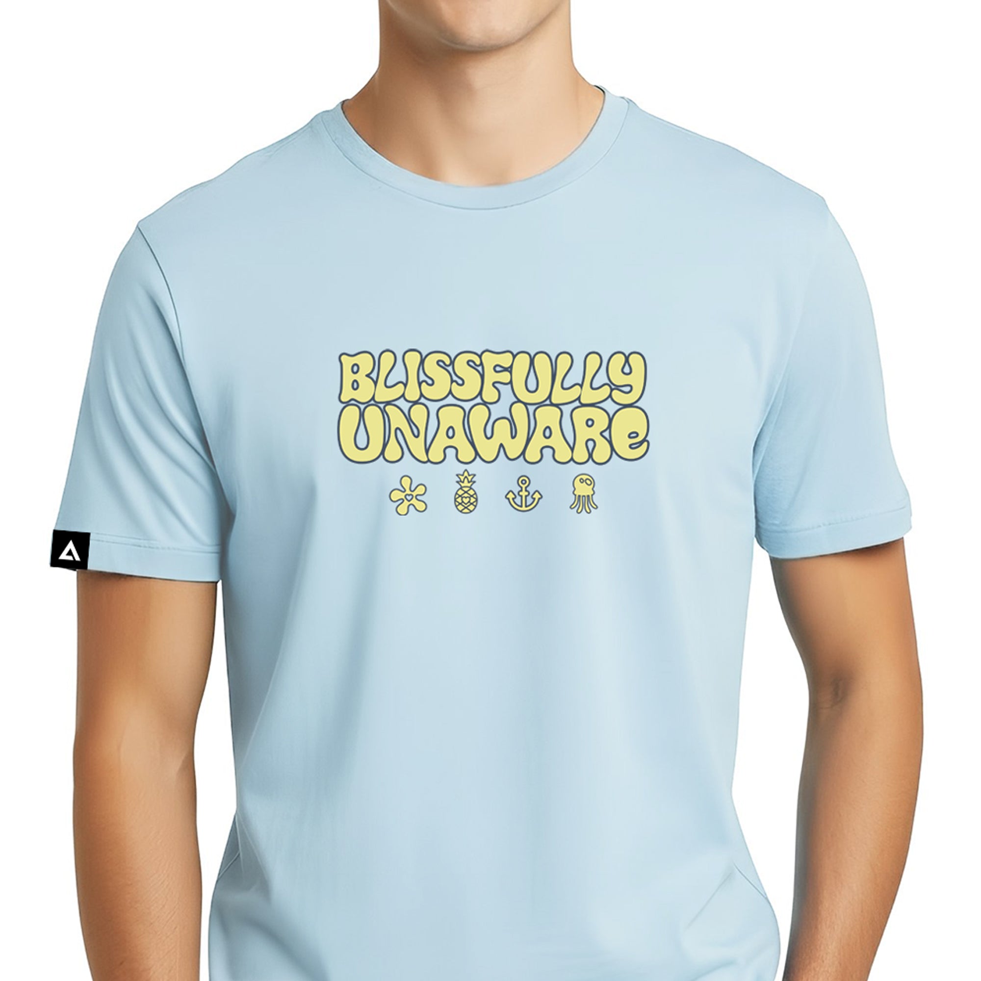 Playera Bob Esponja Hombre Mujer Azul Cielo Blissfully Unaware
