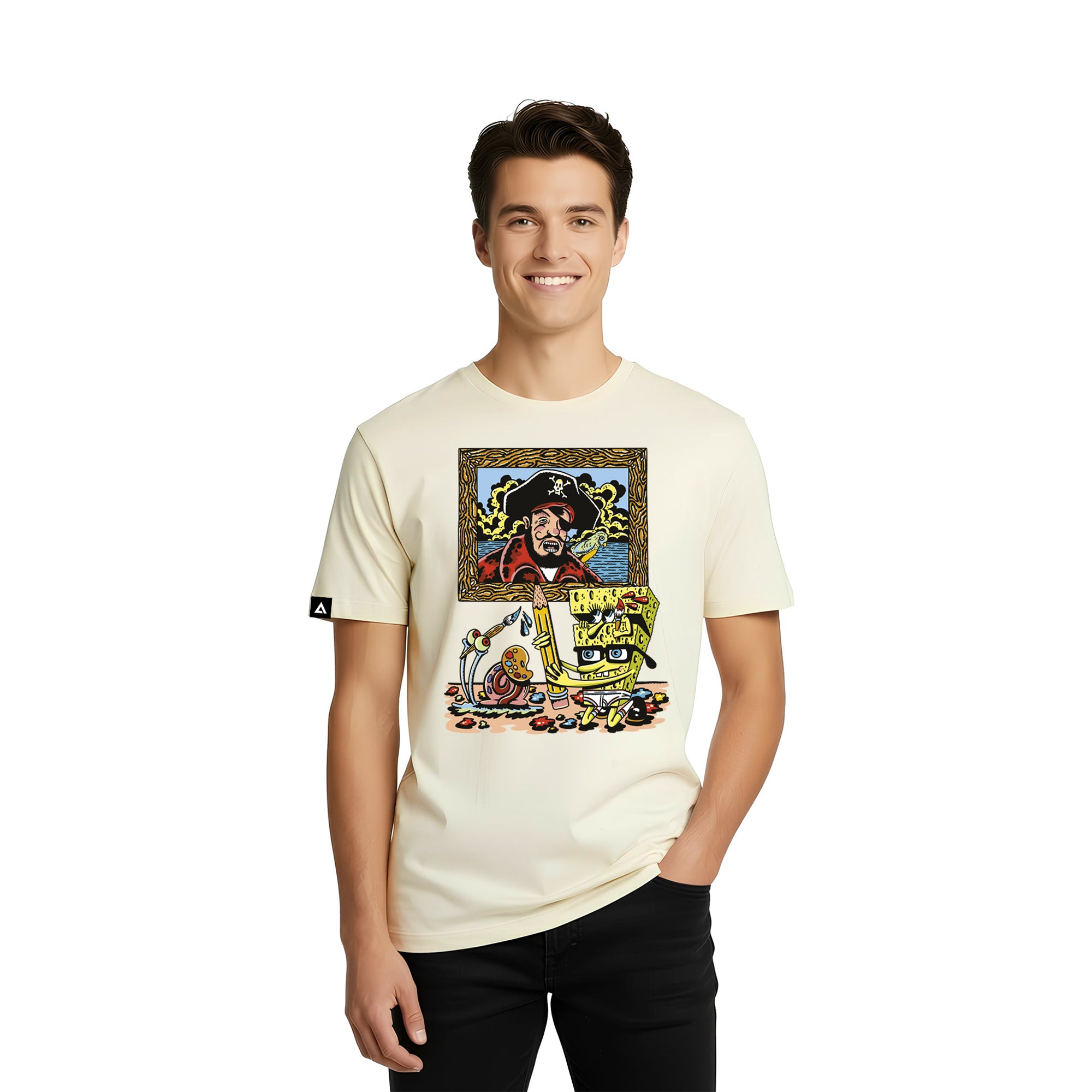 Playera Bob Esponja Hombre Mujer Azul Cielo Krustypants Captain Paints