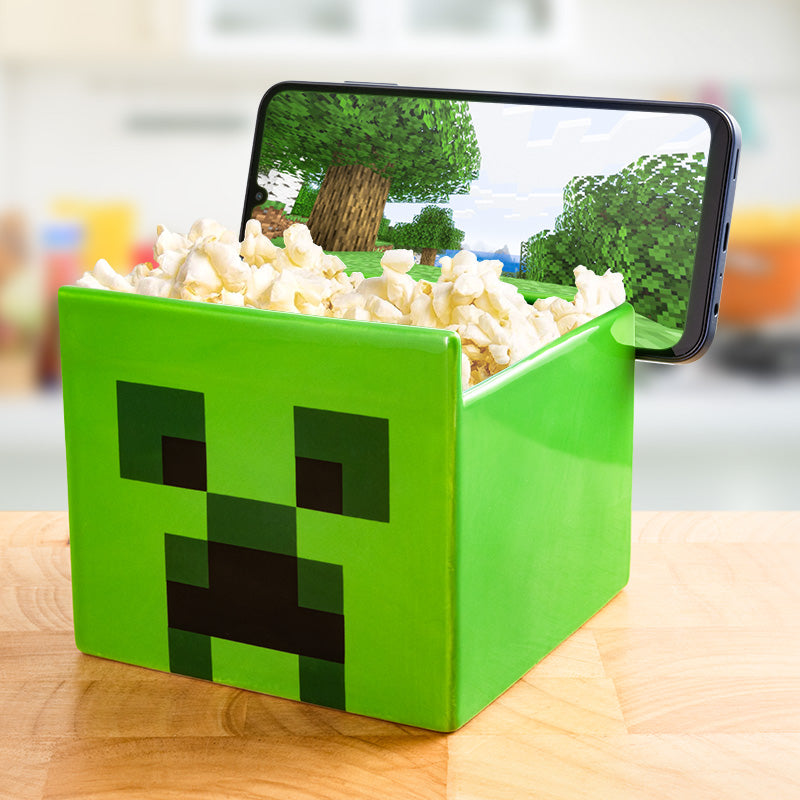 Tazón de Botanas Creeper de Minecraft Original - Fan Army